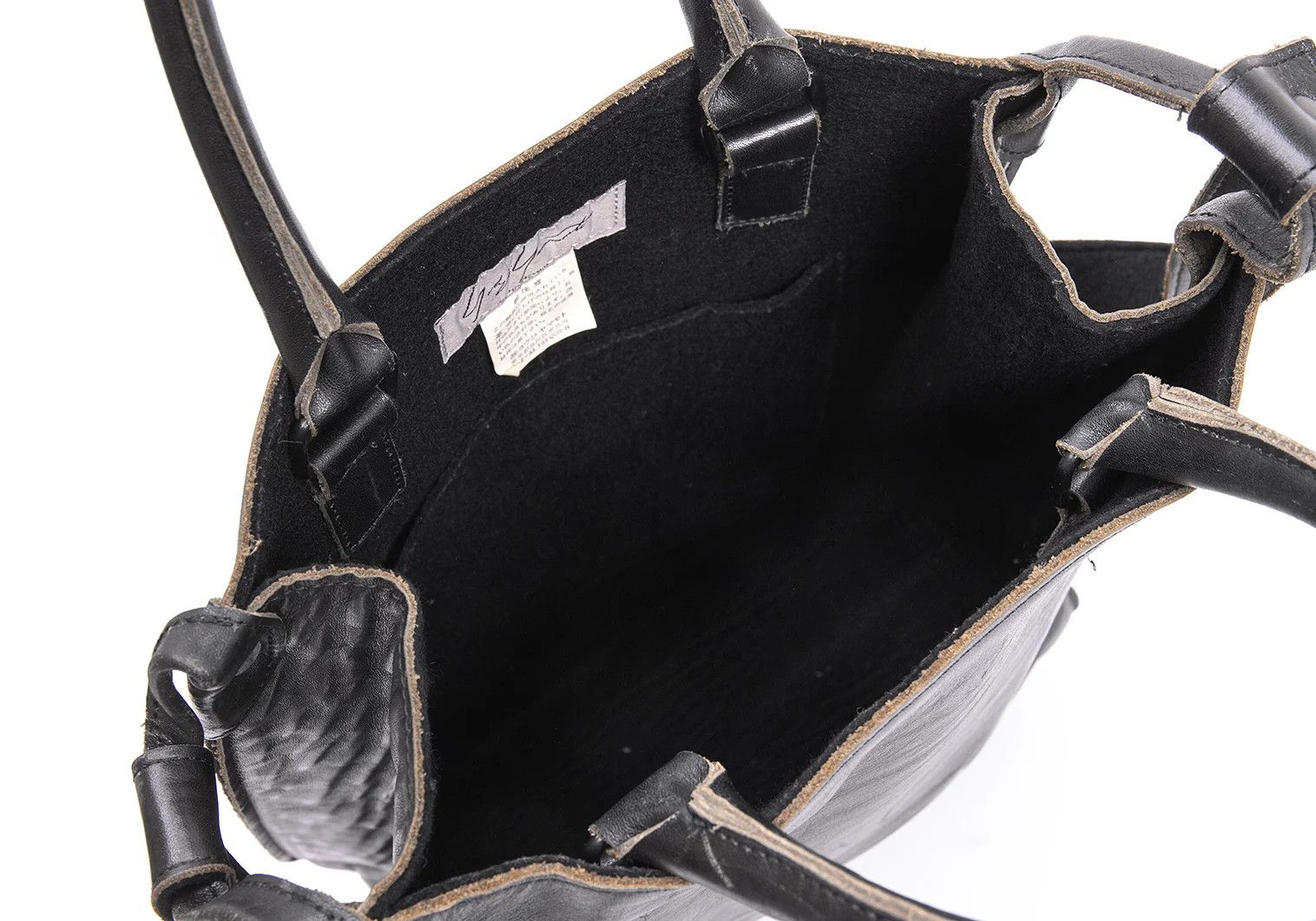 Yohji Yamamoto Yohji Yamamoto Leather 2WAY Shoulder Bag Black Size ONE SIZE - 18 Thumbnail