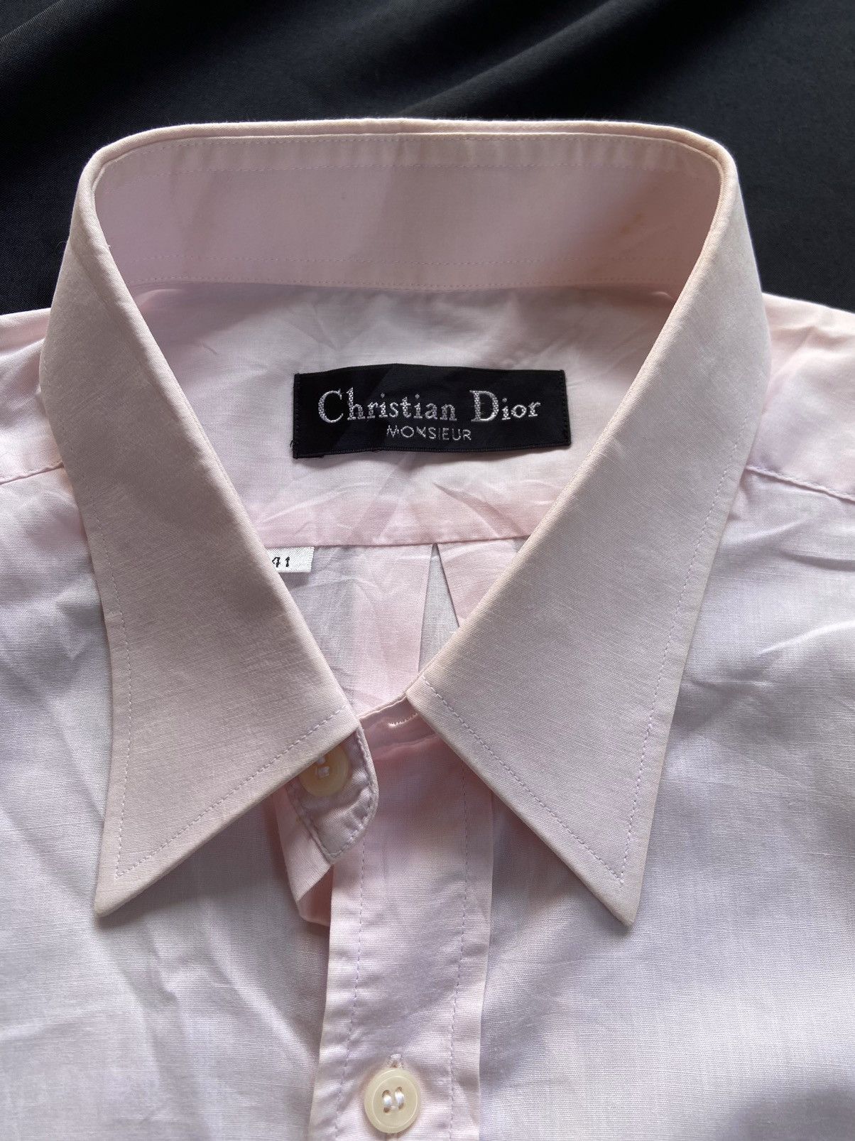 Christian Dior Monsieur × Vintage VINTAGE CHRISTIAN DIOR 2 IN 1 CASUAL BUTTON SHIRT Size US XL / EU 56 / 4 - 22 Thumbnail