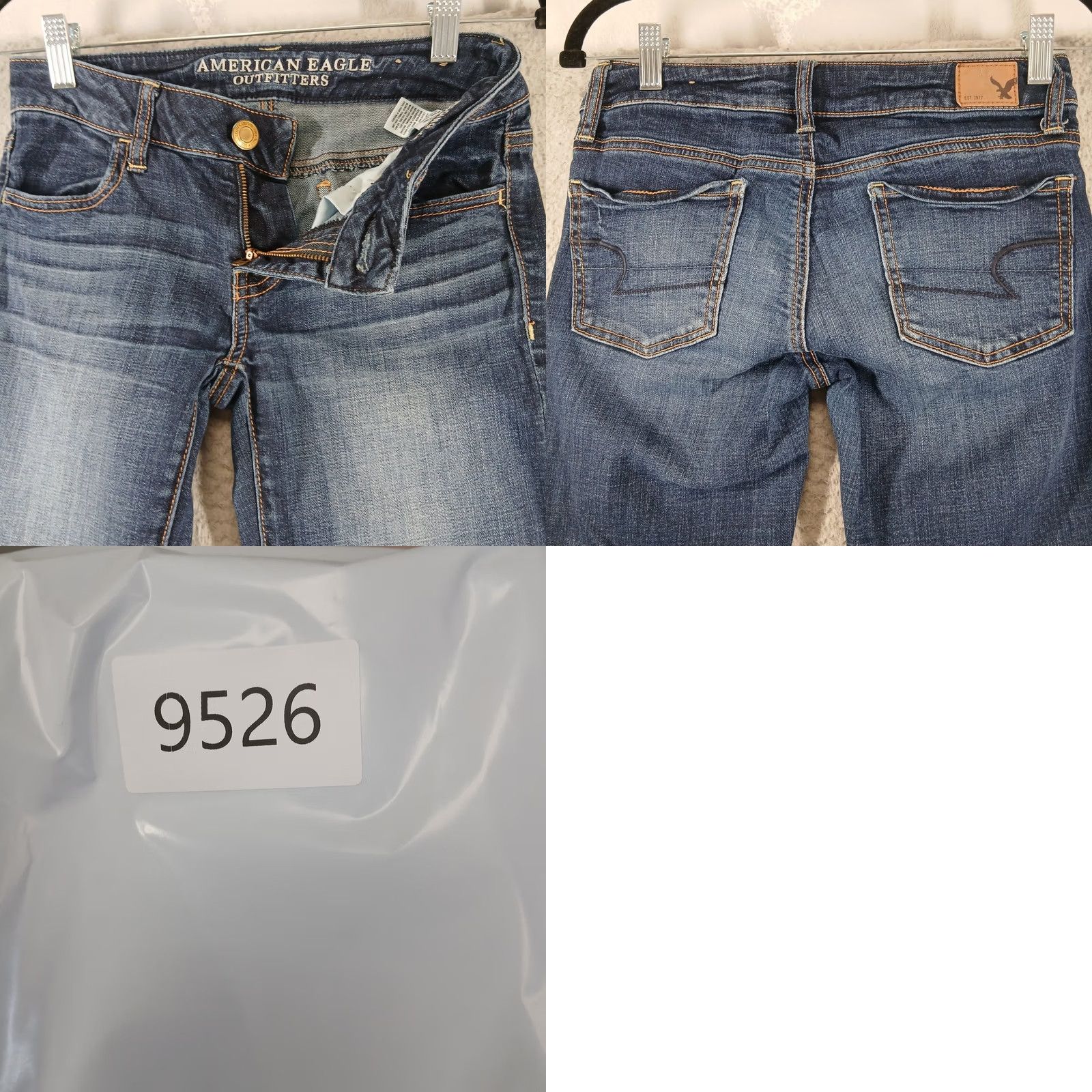 American Eagle Outfitters American Eagle Jegging Super Stretch Skinny Denim Size 0 Short Dark Wash Size 25" / US 0 / IT 36 - 8 Thumbnail
