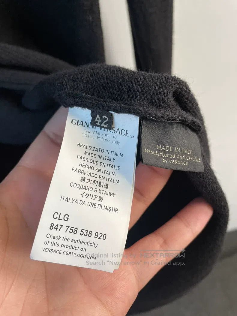 Versace Versace Black fox fur knitted coat Size S / US 4 / IT 40 - 6 Thumbnail