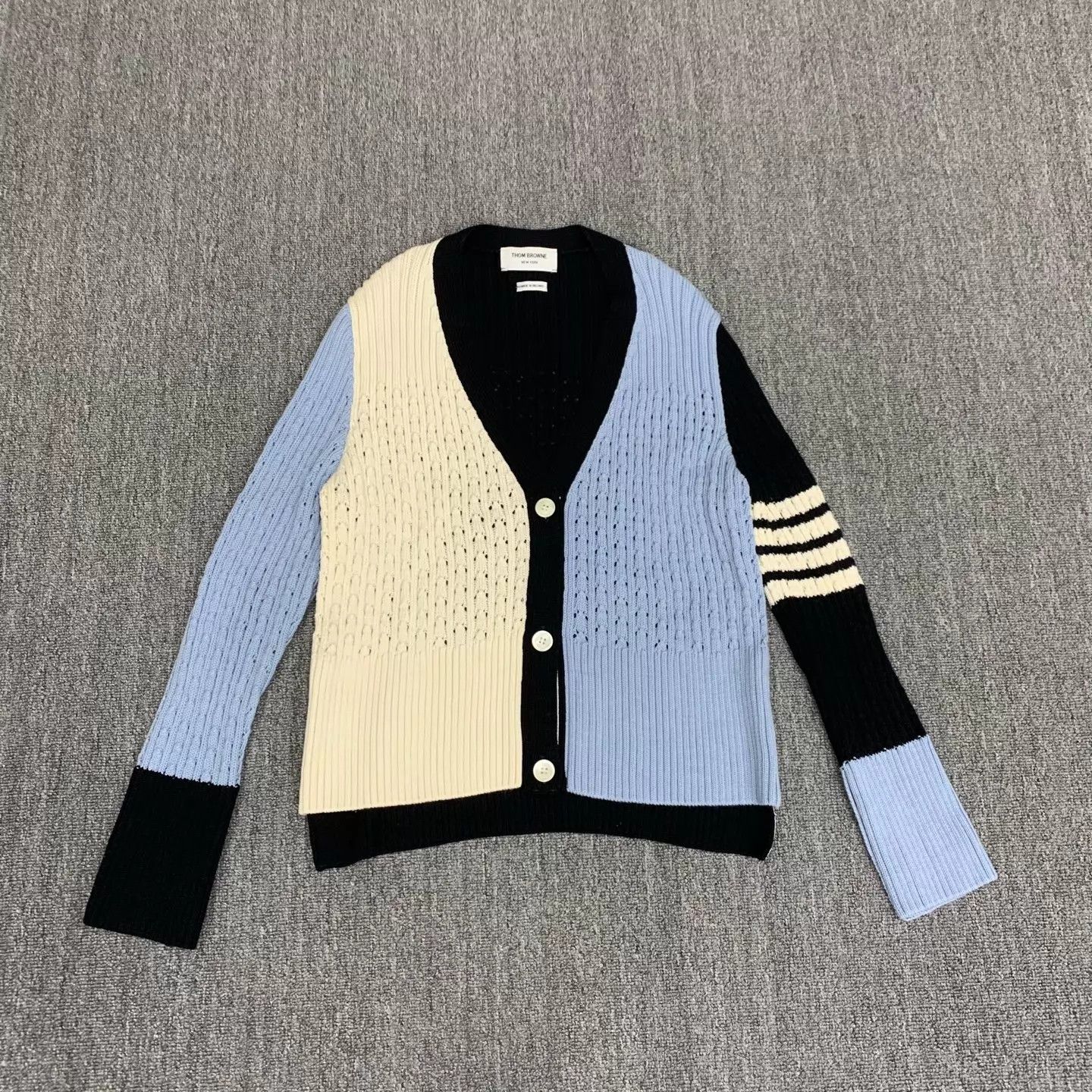 Thom Browne Thom Browne Color Blocked Knit Cardigan 42 98 New Size M / US 6-8 / IT 42-44 - 1 Thumbnail