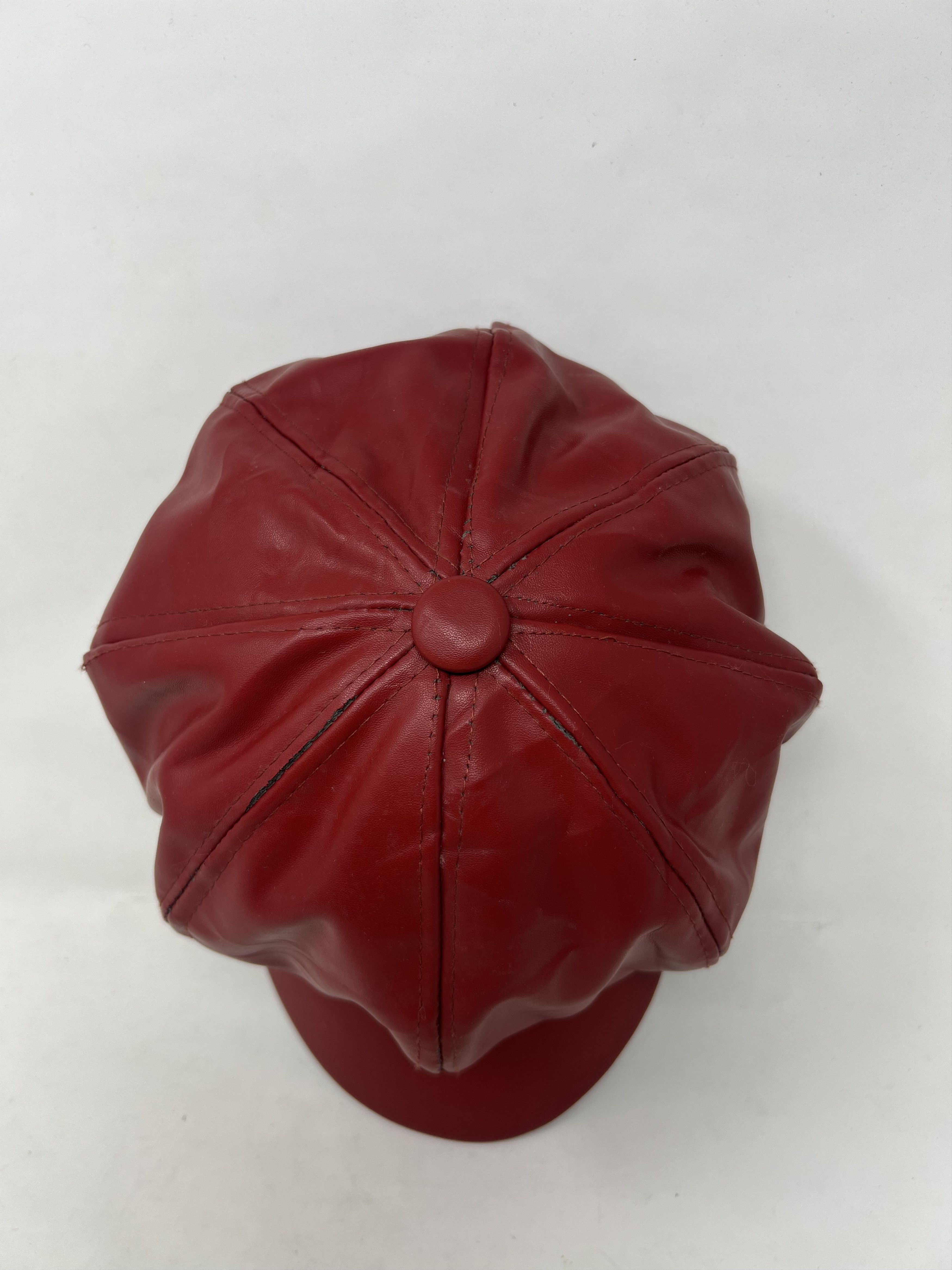 Vintage Vintage Leather Newsboy Retro Hat Size ONE SIZE - 6 Thumbnail