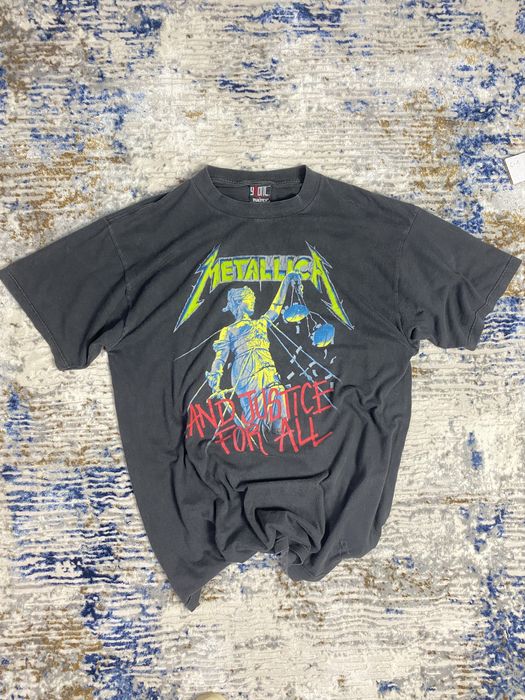 Metallica 90S AND JUSTICE FOR ALL METALLICA GIANT T SHIRT | Grailed