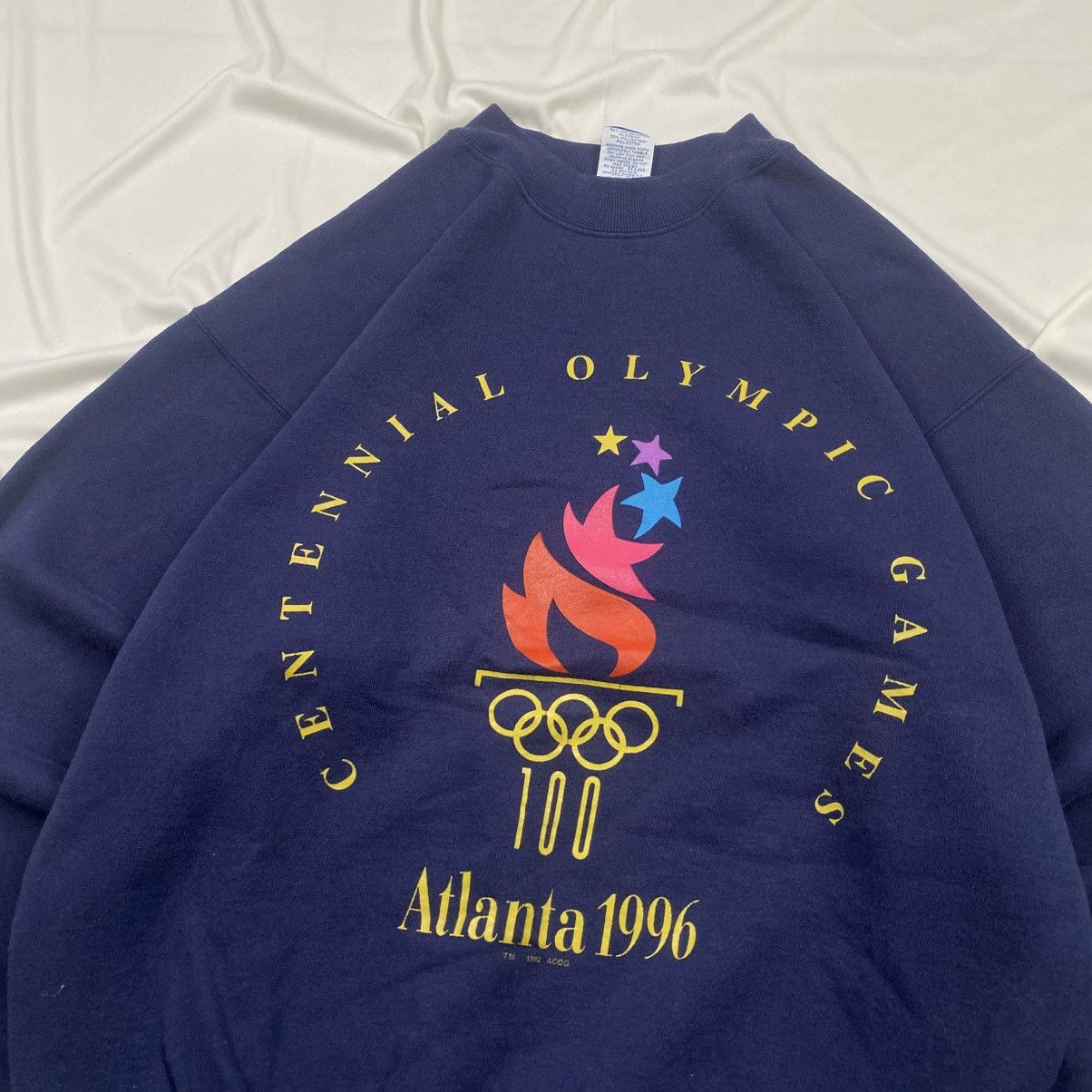 Champion Grail Vintage 90s 1996 Atlanta Olympic Games Crewneck Size US L / EU 52-54 / 3 - 3 Thumbnail