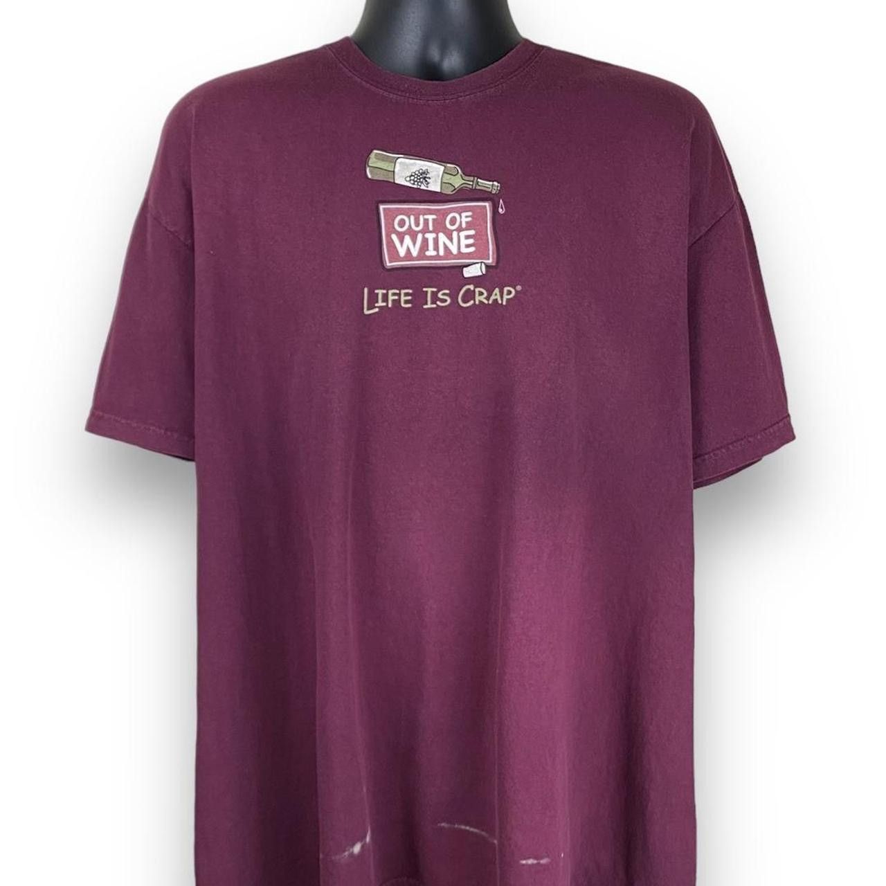Other Life is Crap Wine Alcohol Comedy Funny Gag Tshirt Size US XL / EU 56 / 4 - 1 Thumbnail