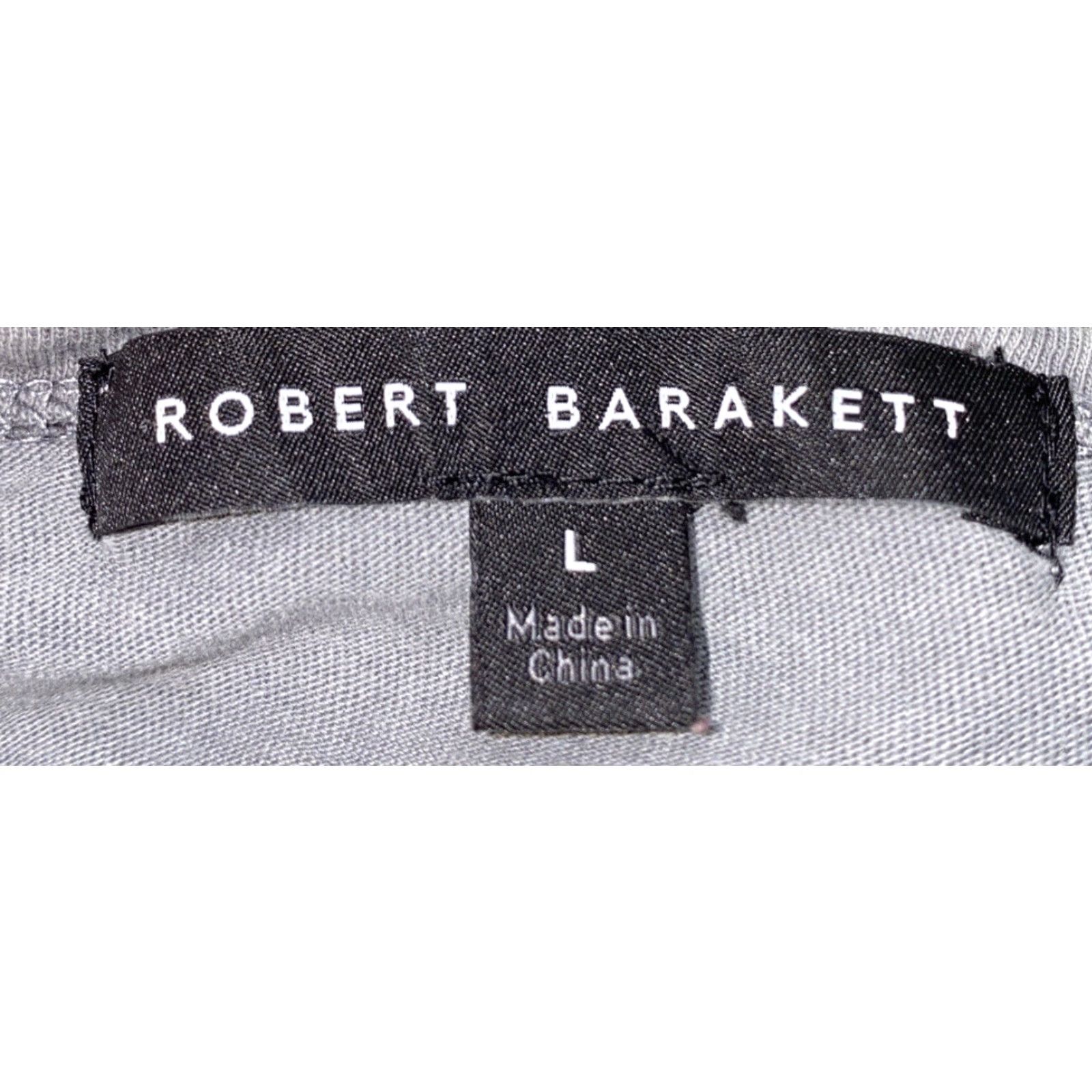 Vintage Robert Barakett Men T-Shirt Short Sleeve Cotton Basic Gray Size L Size US L / EU 52-54 / 3 - 4 Thumbnail