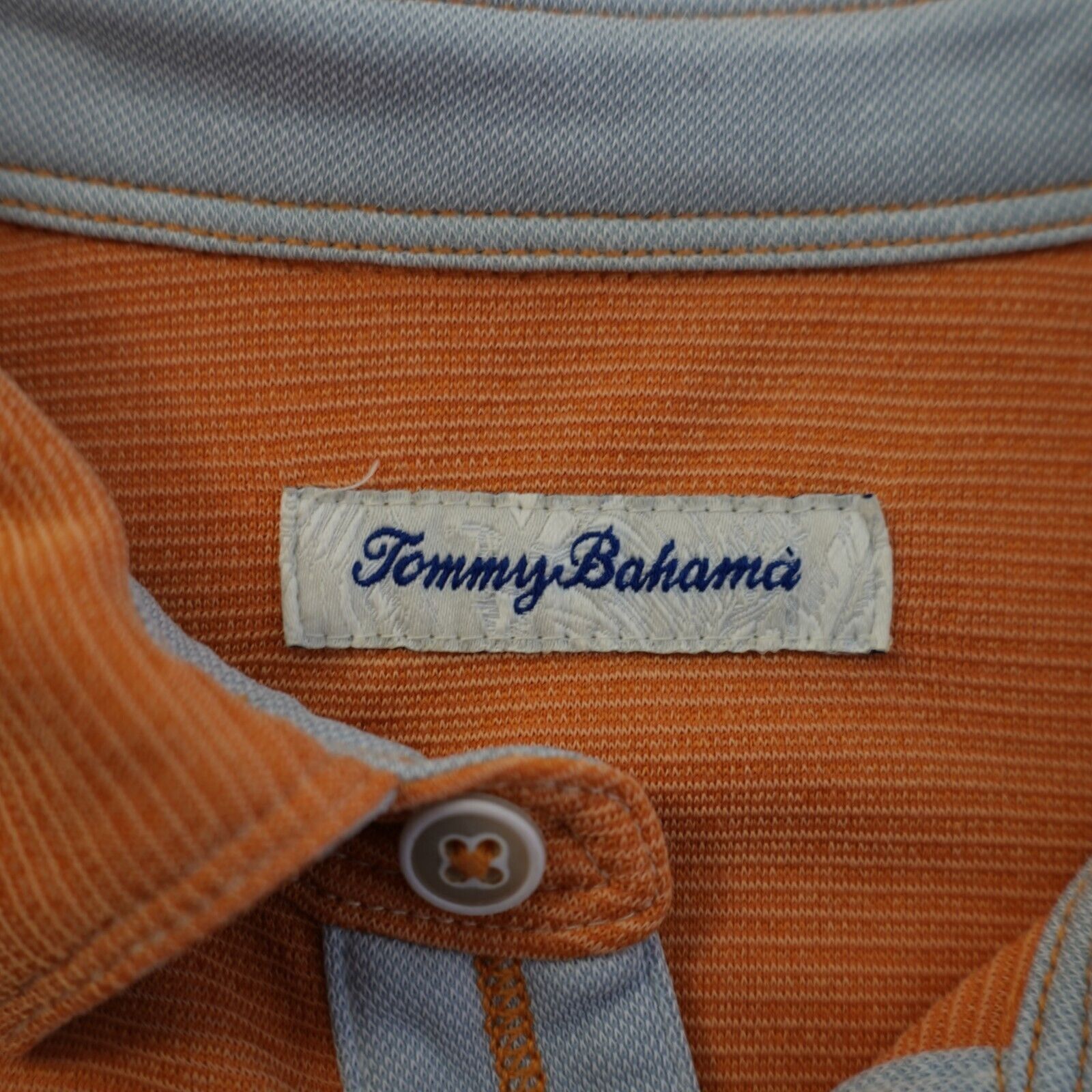 Tommy Bahama Tommy Bahama Large Orange Polo Shirt Tencel Polyester Short Size US L / EU 52-54 / 3 - 9 Thumbnail