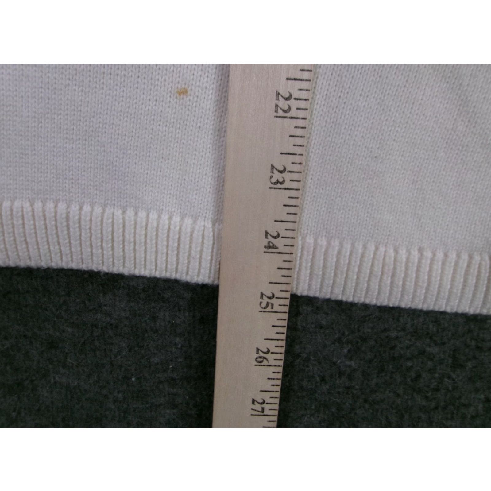Talbots Talbots Sweater Womens XL White Fair Isle Crewneck Pullover Cotton Blend Long Sleeve Ribbed Hem Holiday Size XL / US 12-14 / IT 48-50 - 6 Thumbnail