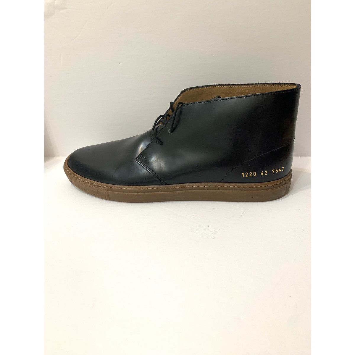 Common Projects COMMON PROJECTS CHUKKA SHINY BLACK BOOT Size US 9 / EU 42 - 11 Thumbnail