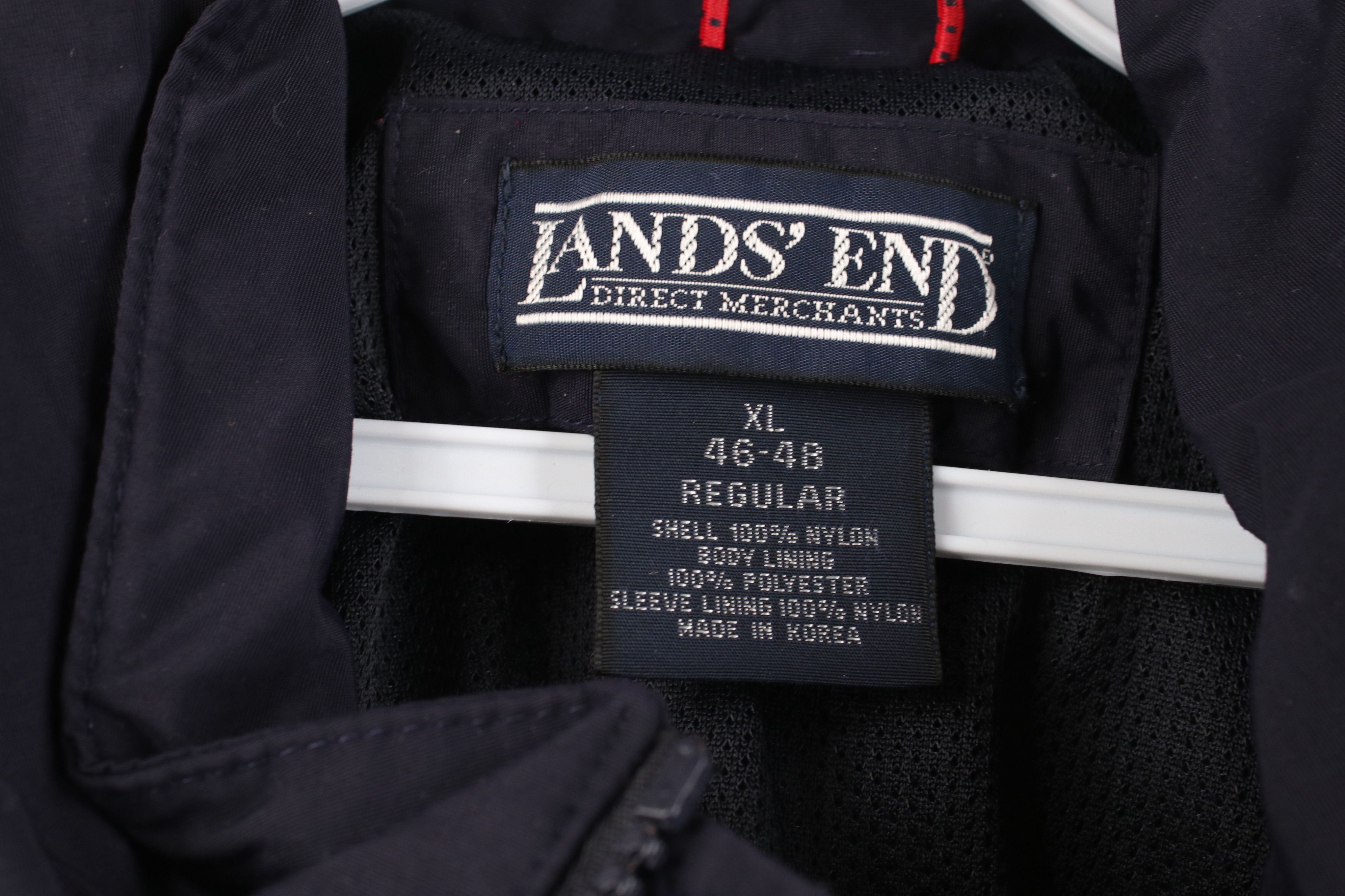 Lands' End Vintage 90s Lands End Full Zip All Seasons Jacket Blue Size US XL / EU 56 / 4 - 4 Thumbnail