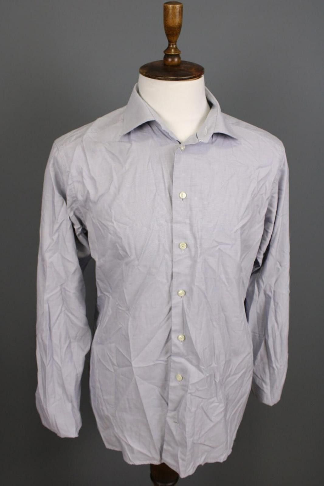 Eton Eton Slim Fit Blue Luxury Dress Shirt Size 43 / 17 / XL Size US M / EU 48-50 / 2 - 5 Thumbnail
