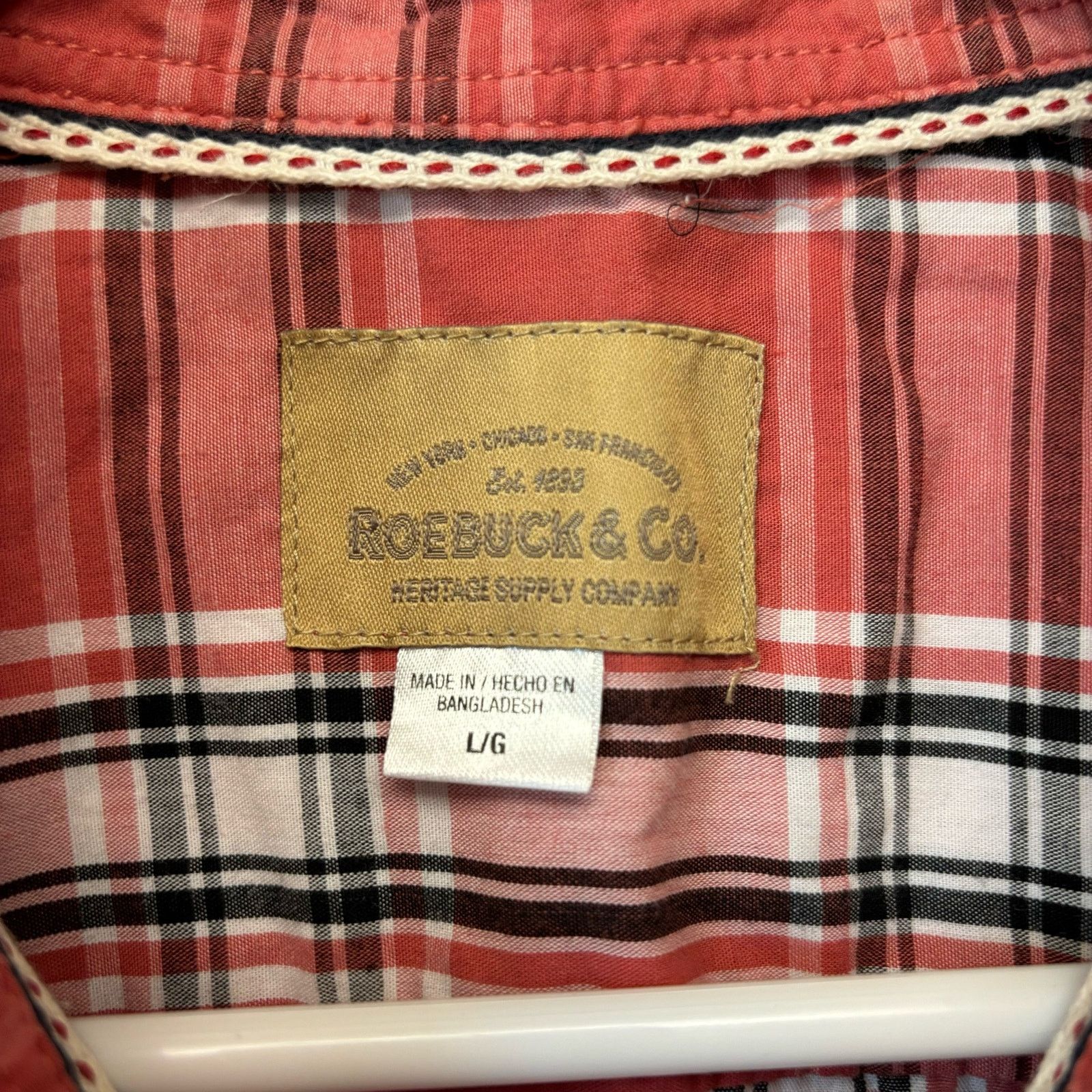 Other Roebuck & Co. Plaid Shirt Mens Medium Button Down Western Size US M / EU 48-50 / 2 - 3 Thumbnail