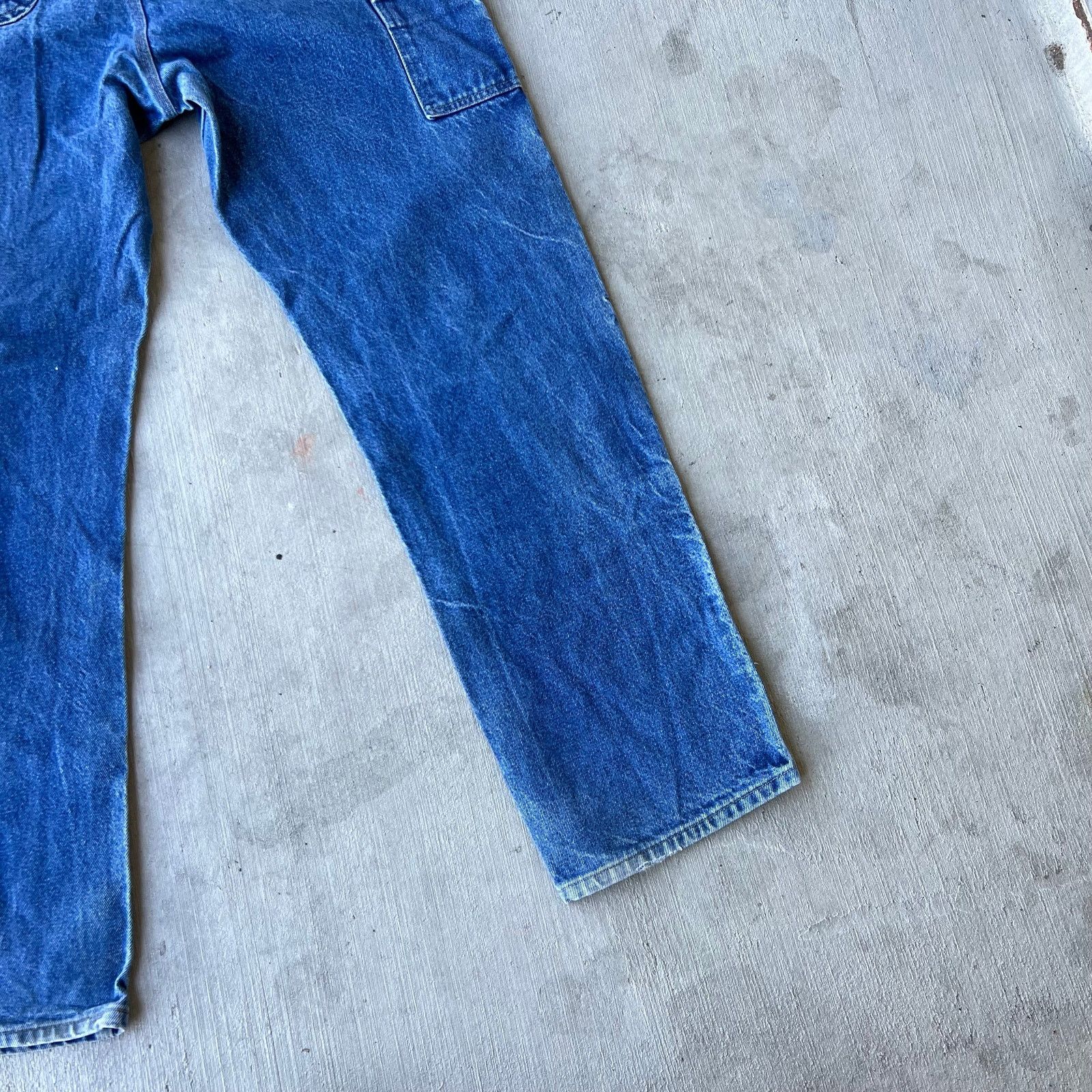 Carhartt × Vintage Carhartt blue denim jeans double knee work carpenter pants Size US 34 / EU 50 - 9 Thumbnail