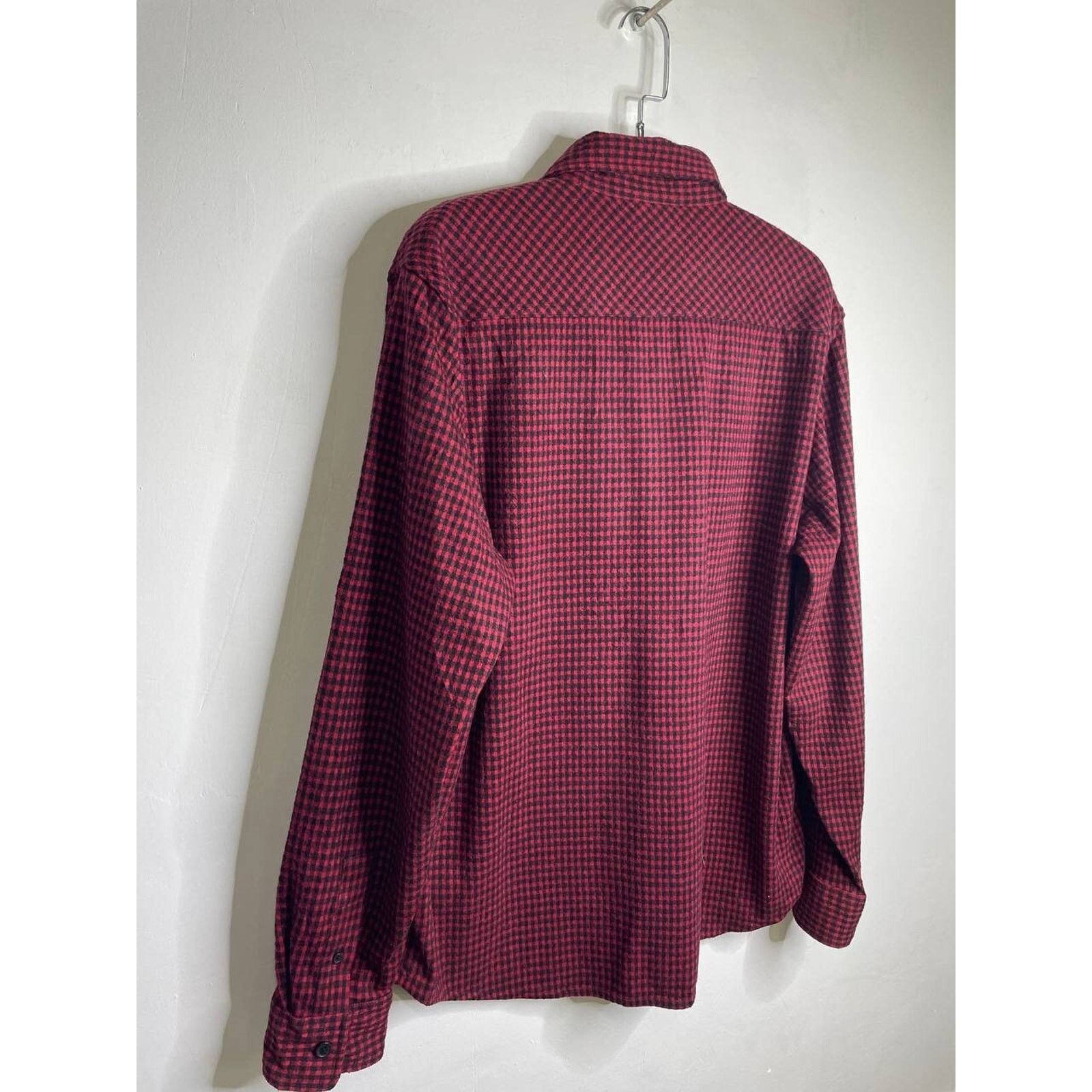 Chaps Vintage CHAPS Red Black Micro Check Flannel Shirt L Size US L / EU 52-54 / 3 - 6 Thumbnail
