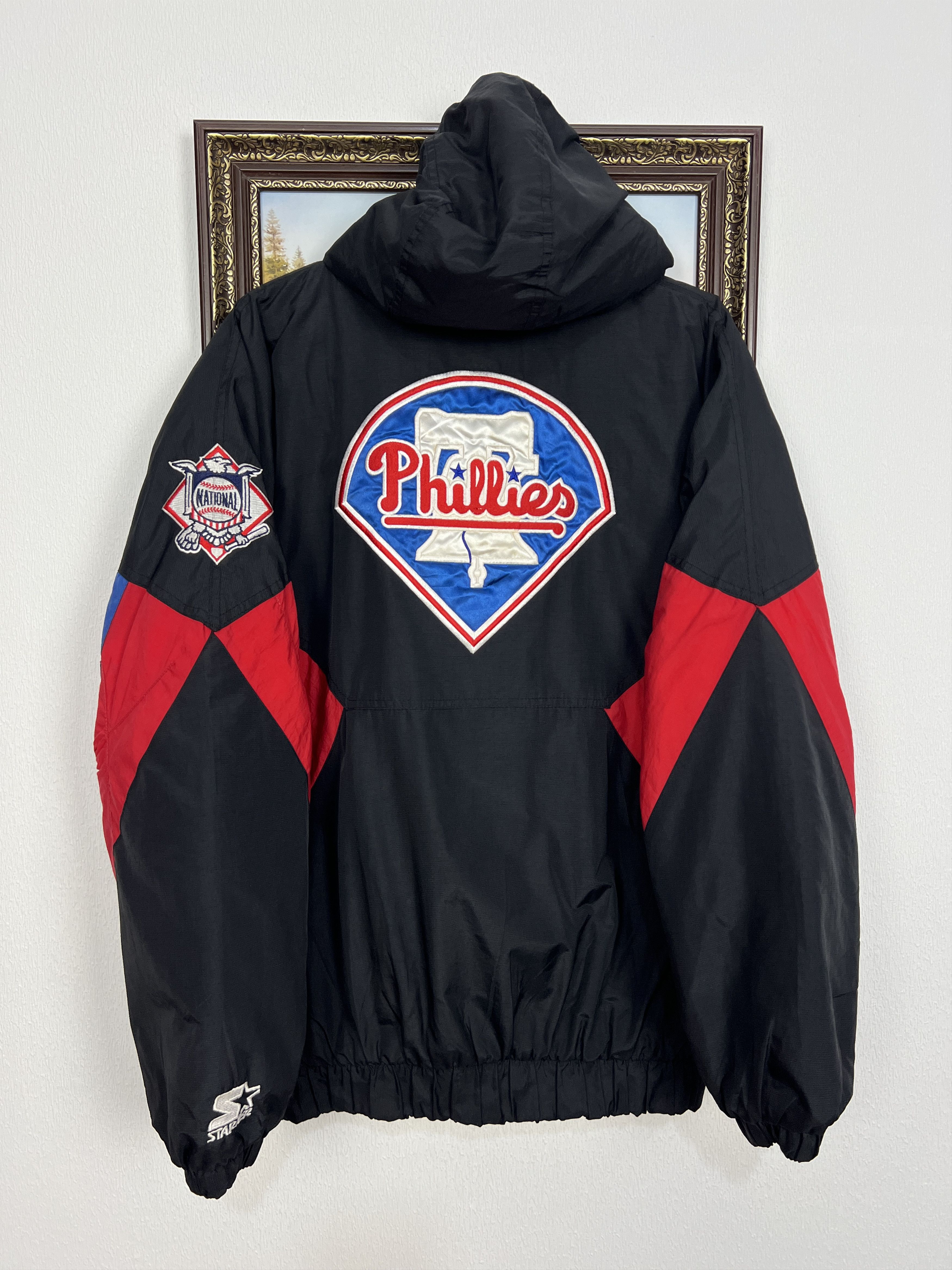 Starter Vintage 90’s Starter Philadelphia Phillies MLB Jacket Bomber Size US L / EU 52-54 / 3 - 11 Thumbnail