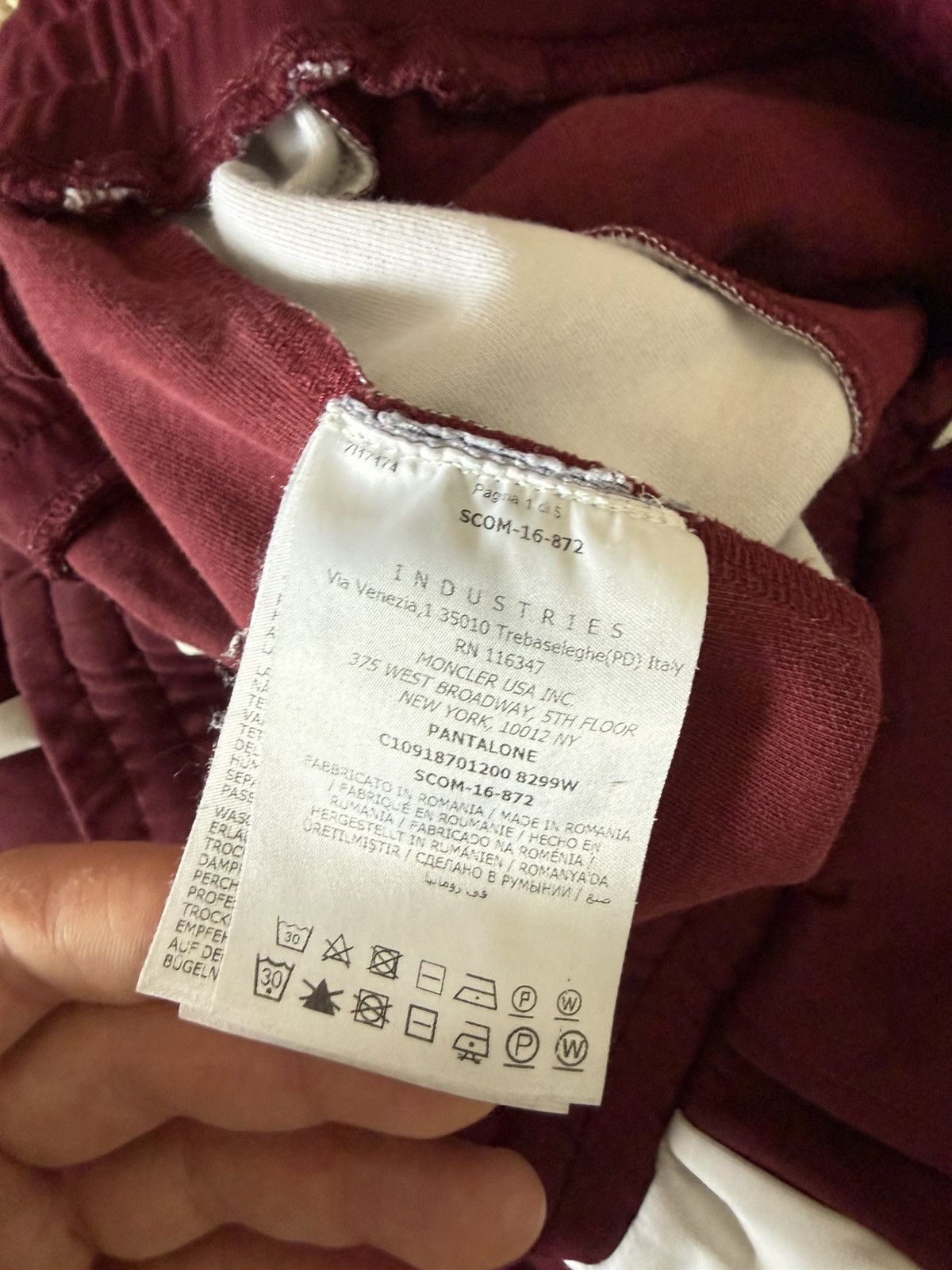 Moncler Moncler Red Sweatpants Size US 31 - 7 Thumbnail