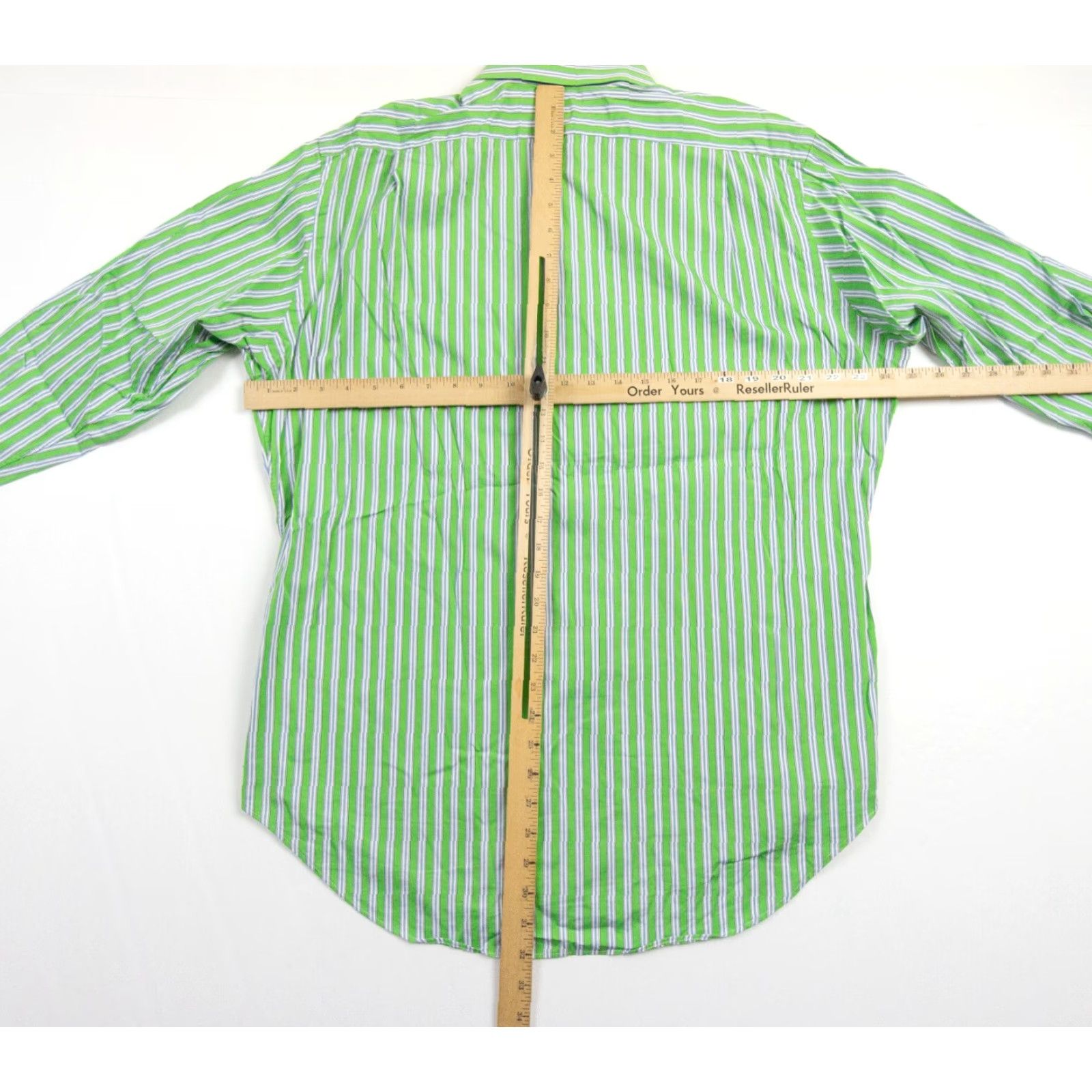 Polo Ralph Lauren VINTAGE Polo Ralph Lauren Button-Up Shirt Mens 16.5 32/33 Green Striped Regent Classic Preppy Size US L / EU 52-54 / 3 - 6 Thumbnail