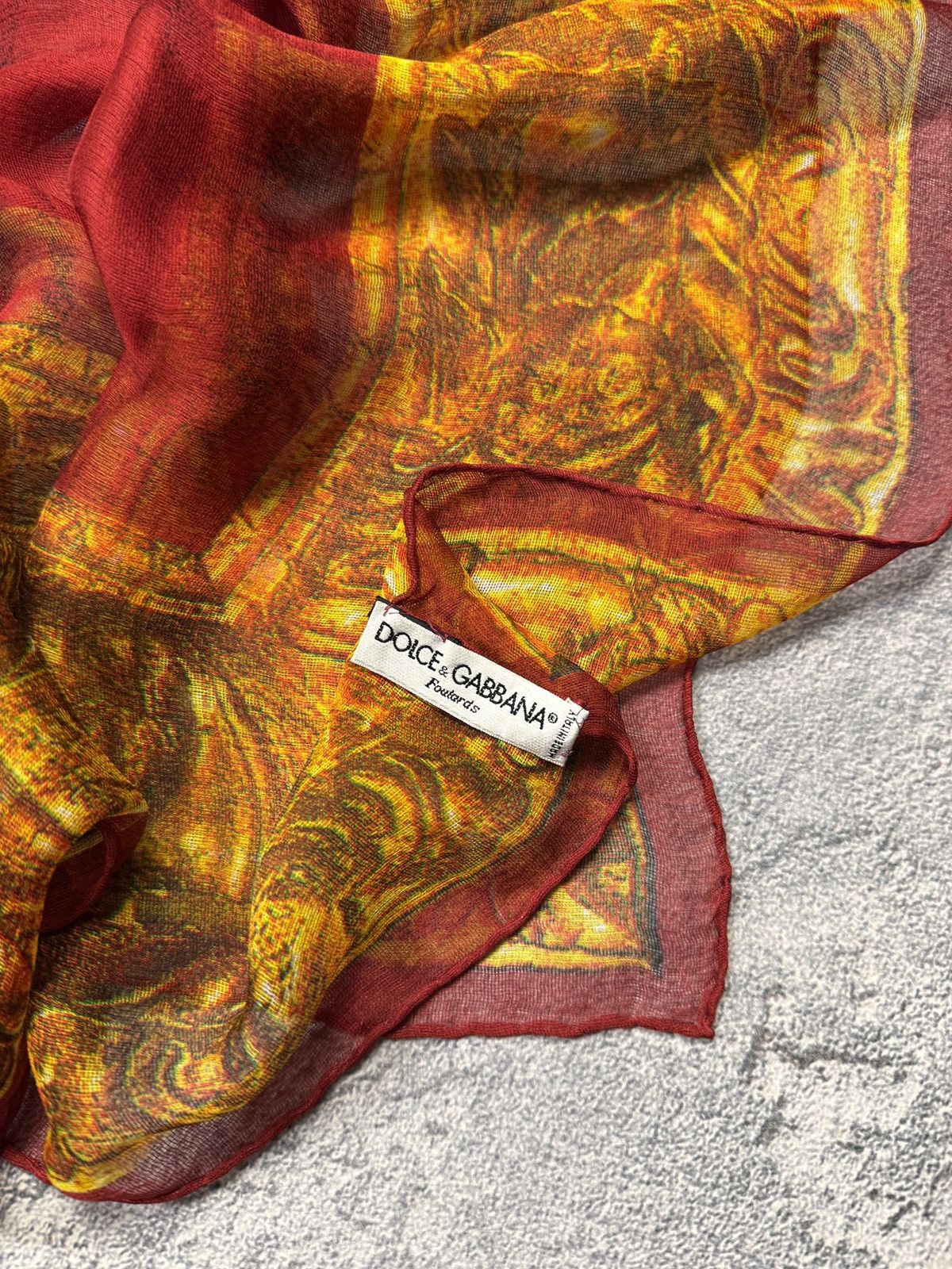 Dolce & Gabbana DOLCE & GABBANA SILK SCARF Size ONE SIZE - 2 Thumbnail