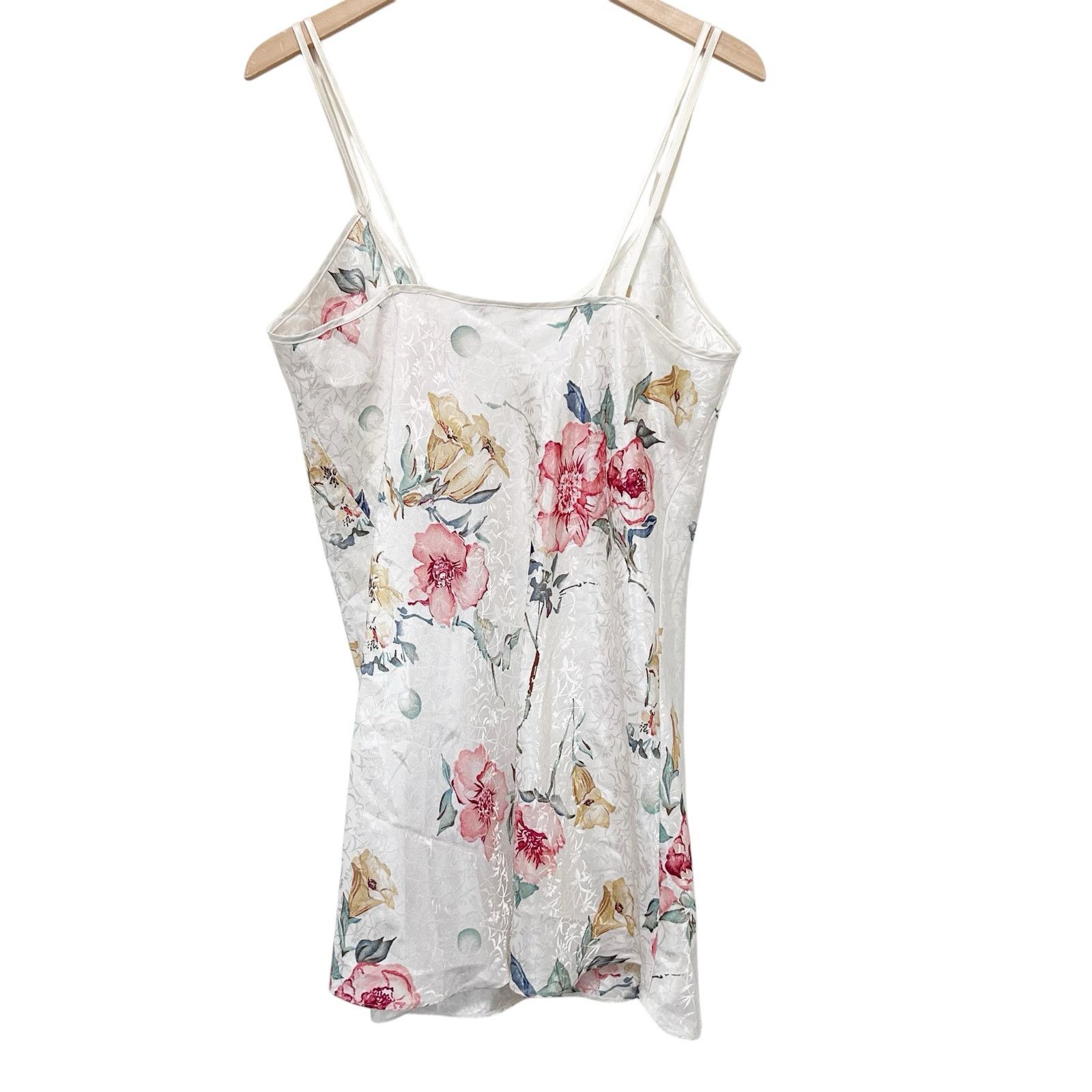 Vintage Vintage Inner Most White Floral Slip Dress Sz L Size L / US 10 / IT 46 - 5 Thumbnail