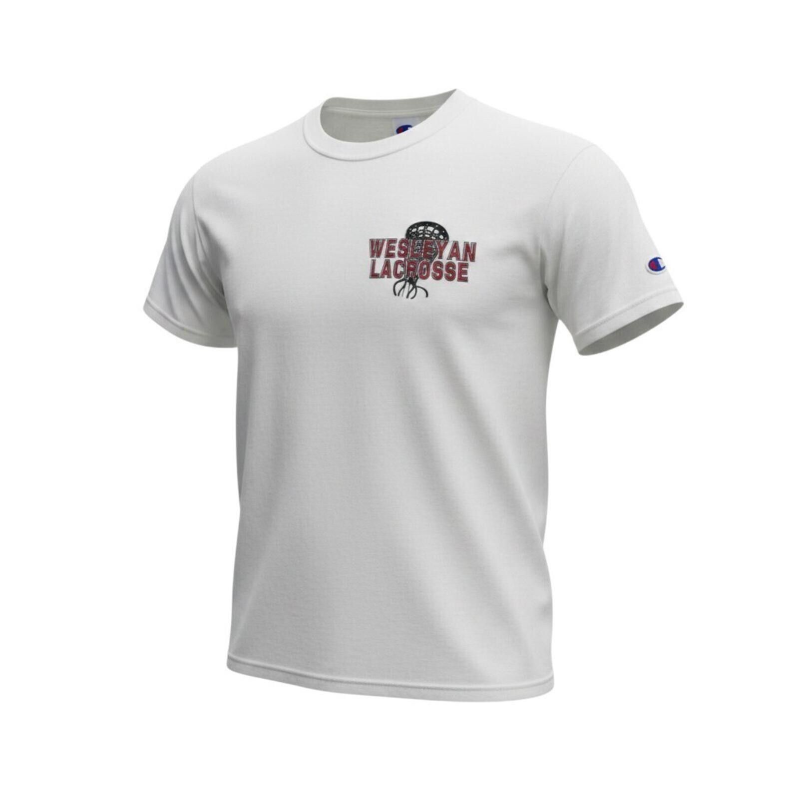 Champion Wesleyan Lacrosse T-Shirt Men's UK Size L White