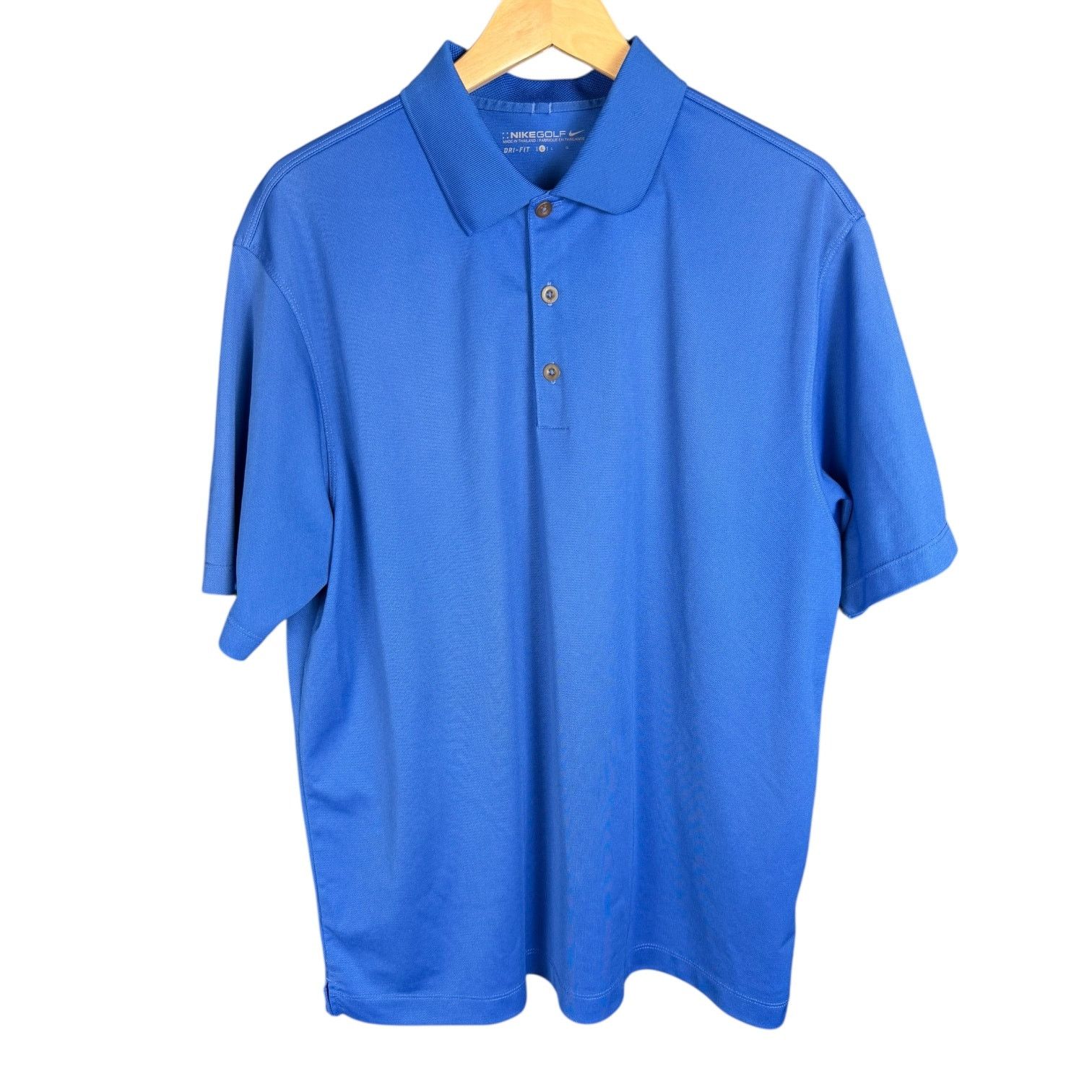 Nike Men's Nike Golf Dri-Fit Royal Blue Arm Swoosh Polo Shirt - L Size US L / EU 52-54 / 3 - 2 Thumbnail
