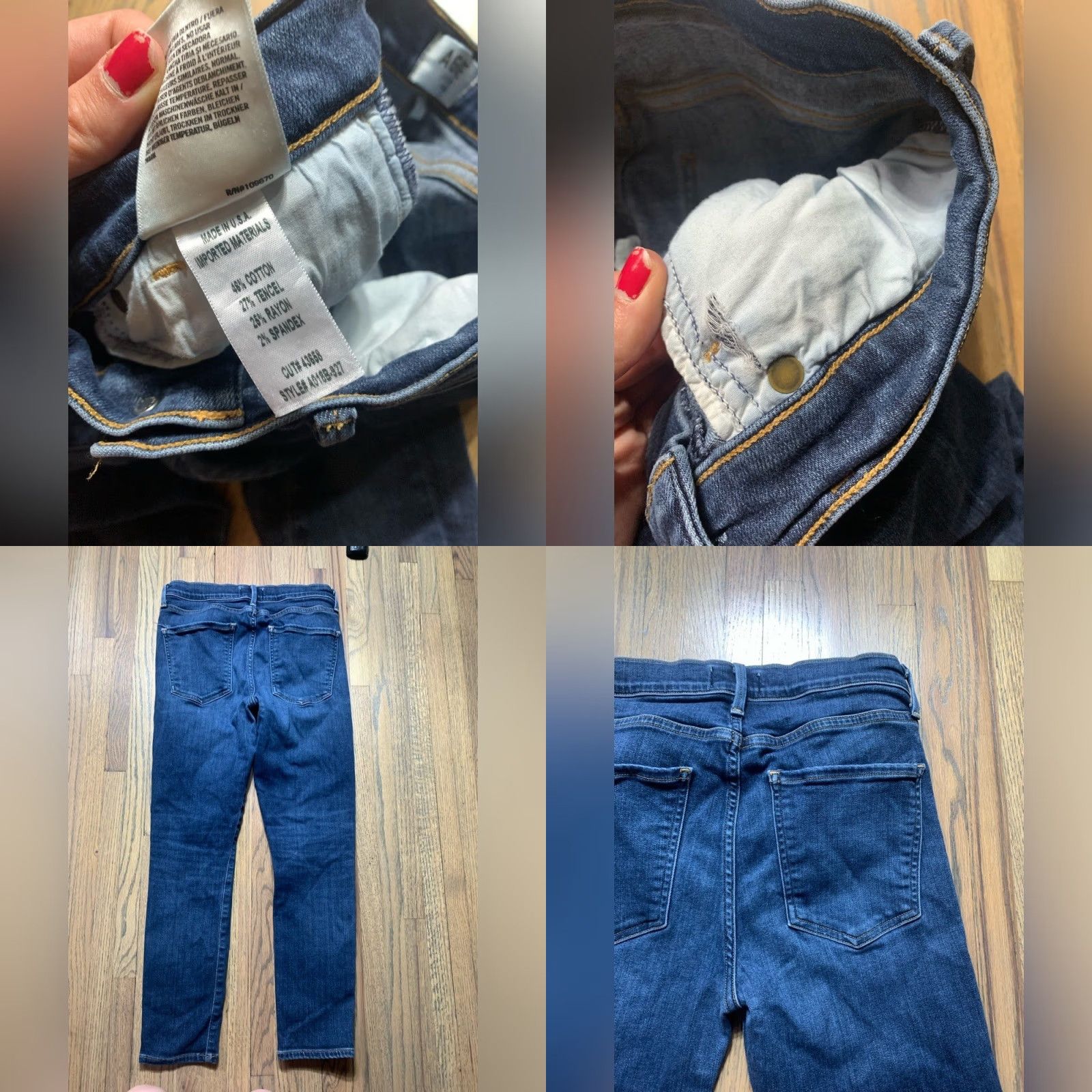 Agolde AGOLDE Jeans 27 Ankle Regular Size 27 Blue Women Used Hole crotch Size 27" / US 4 / IT 40 - 8 Thumbnail