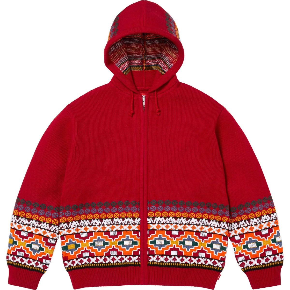 Supreme Supreme Red Beaded Knitted Hoodie Size US XL / EU 56 / 4 - 1 Thumbnail