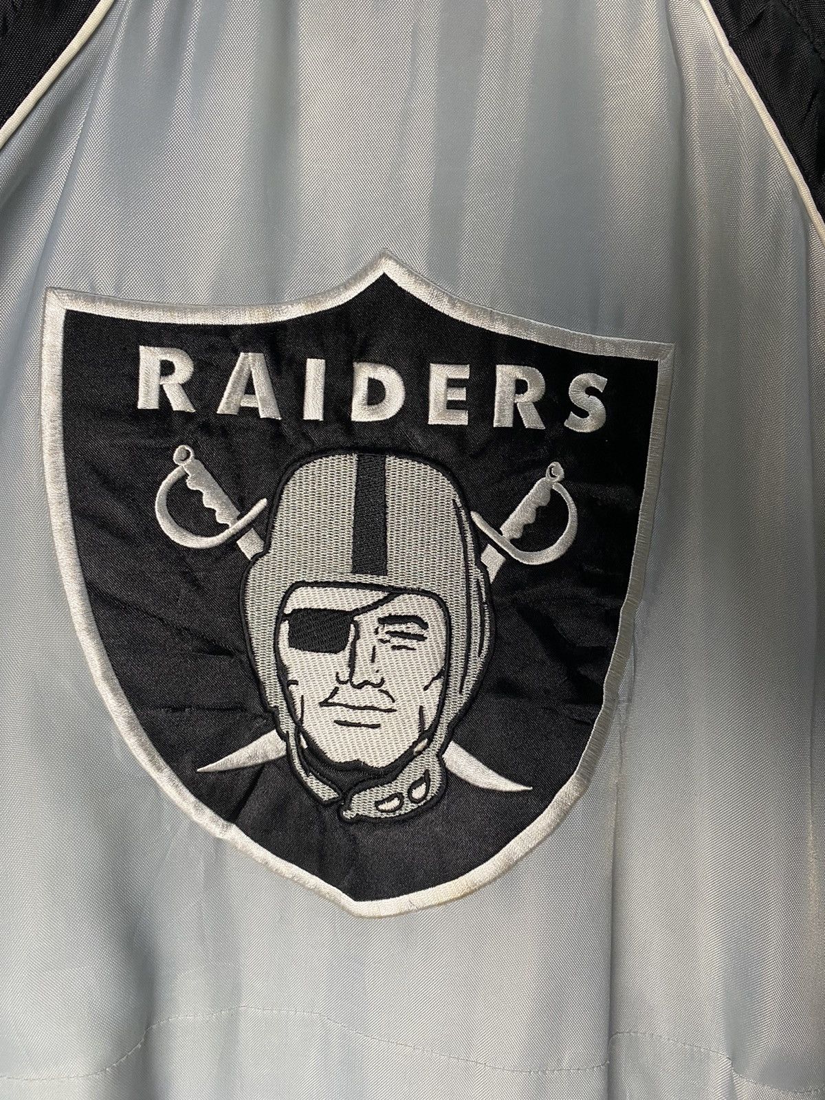 NFL Vintage 90s NFL Oakland Raiders Reversible Jacket Size US XXL / EU 58 / 5 - 8 Thumbnail