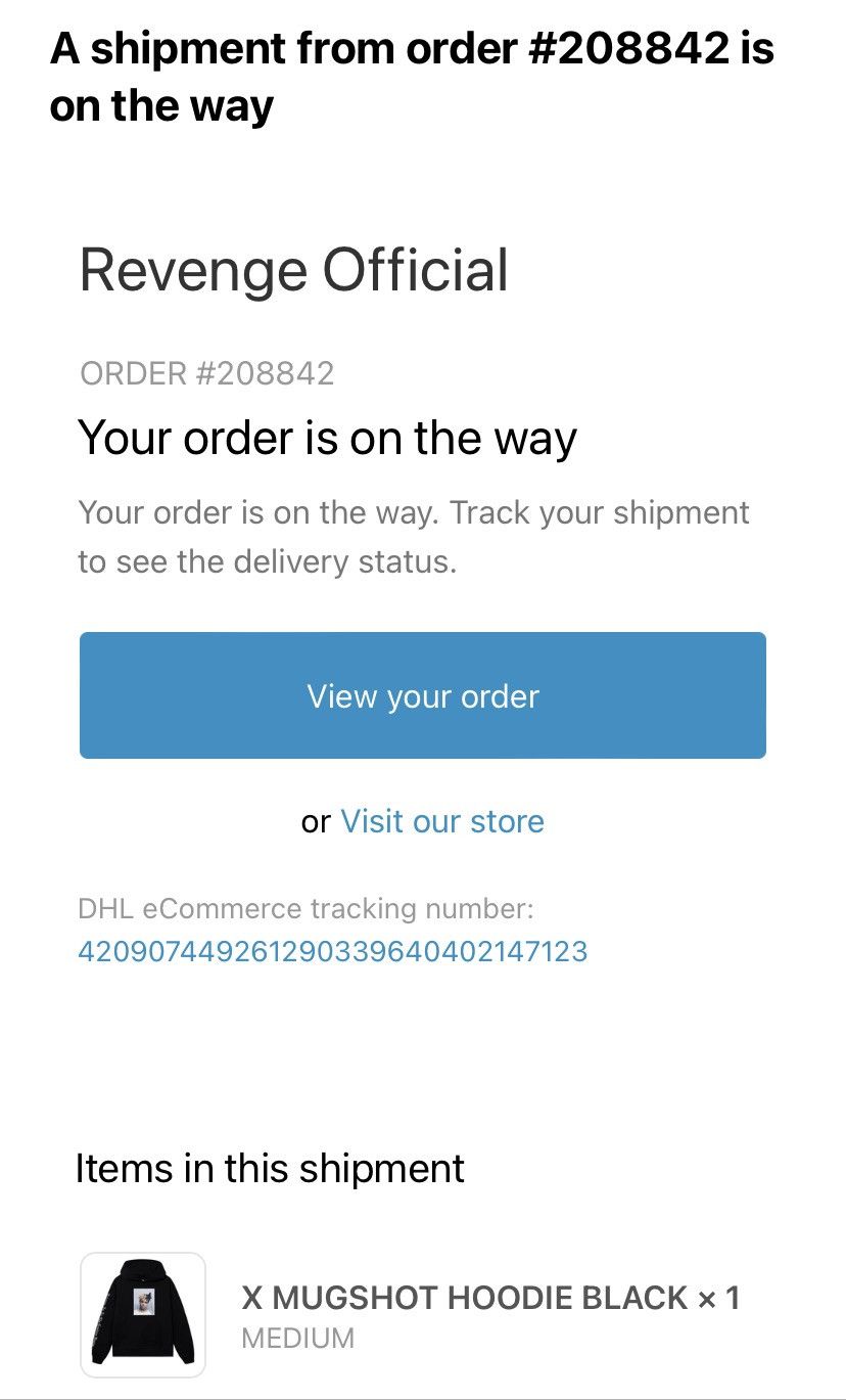 Revenge X Mug Shot Hoodie Size US M / EU 48-50 / 2 - 6 Thumbnail