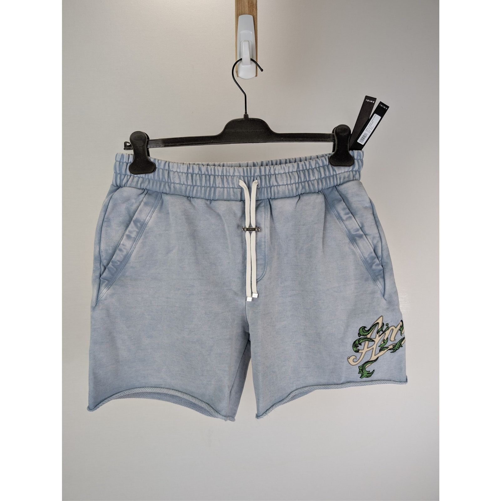 Amiri o1rshd1 Amiri Filigree Sweatshort Shorts in Ashley Blue Size US 38 / EU 54 - 2 Thumbnail
