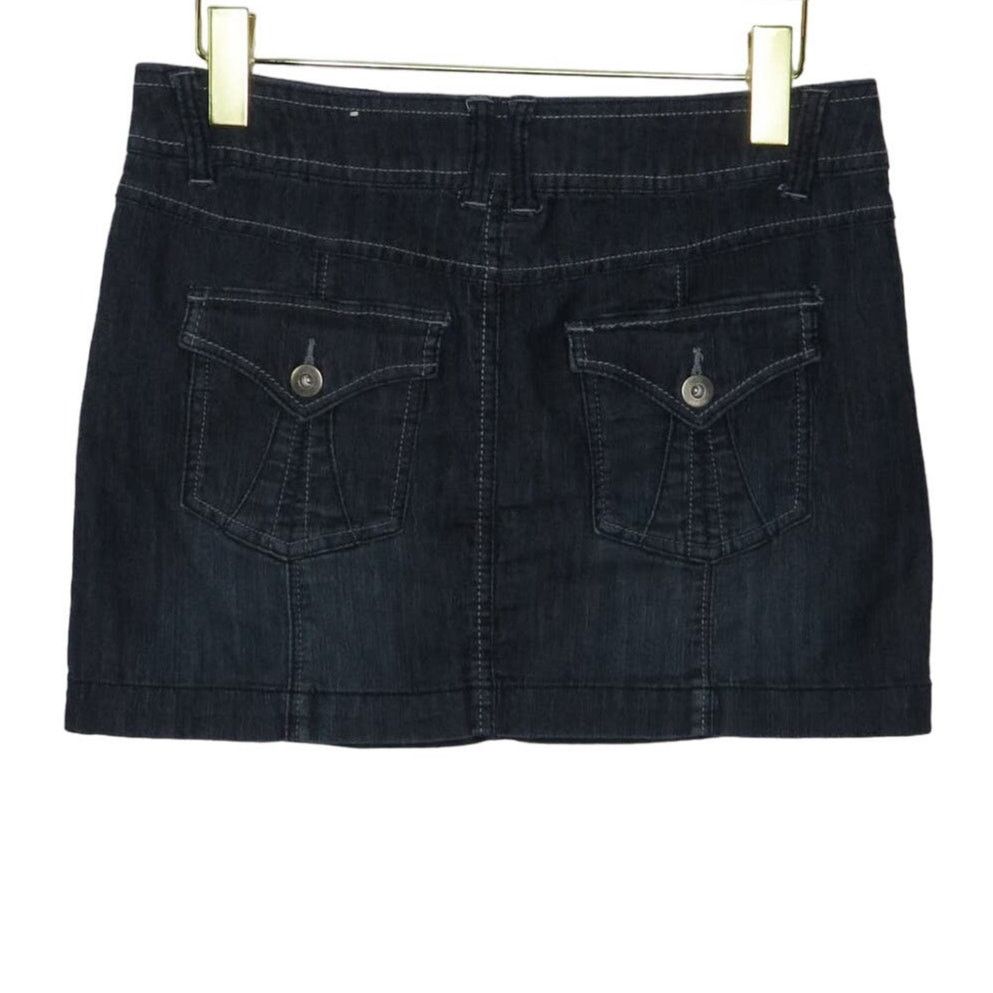 Vintage Y2k Denim Vintage Jean Mini Skirt Denim Micro Skirt 29" Size 29" - 5 Thumbnail