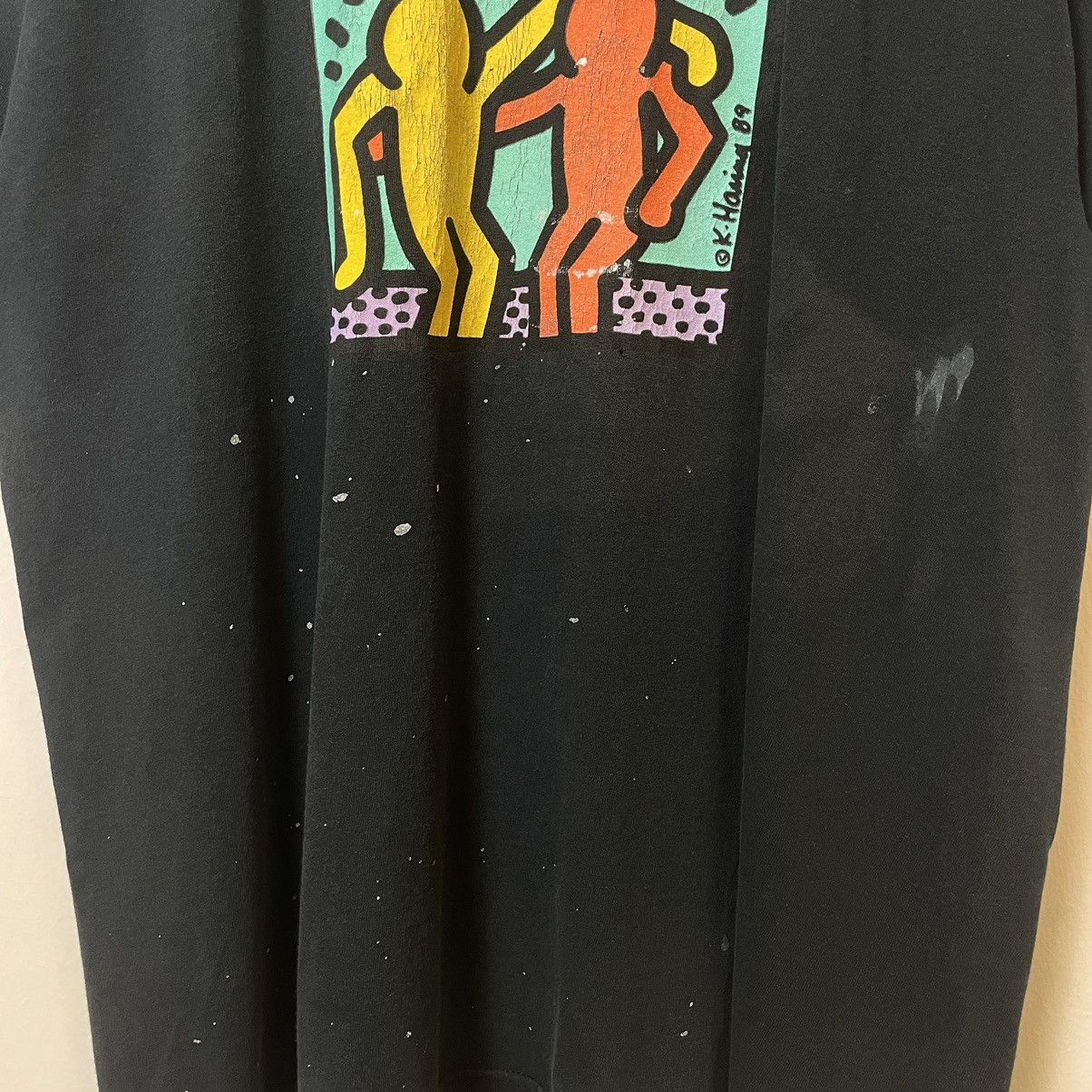 Vintage Vintage Thrashed Y2K Keith Haring Tee Shirt Size US XL / EU 56 / 4 - 5 Thumbnail