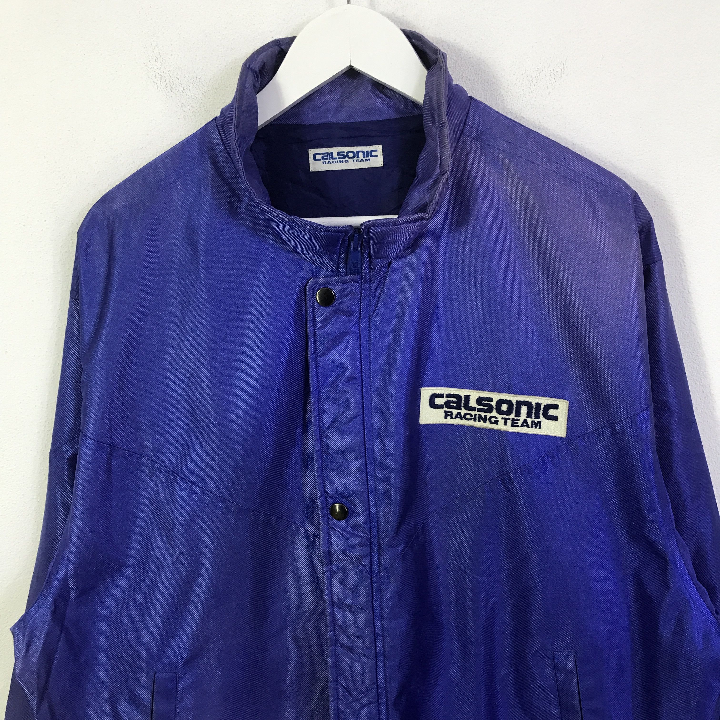 Japanese Brand Vintage calsonic racing team Faded jacket K126B5 Size US L / EU 52-54 / 3 - 4 Thumbnail
