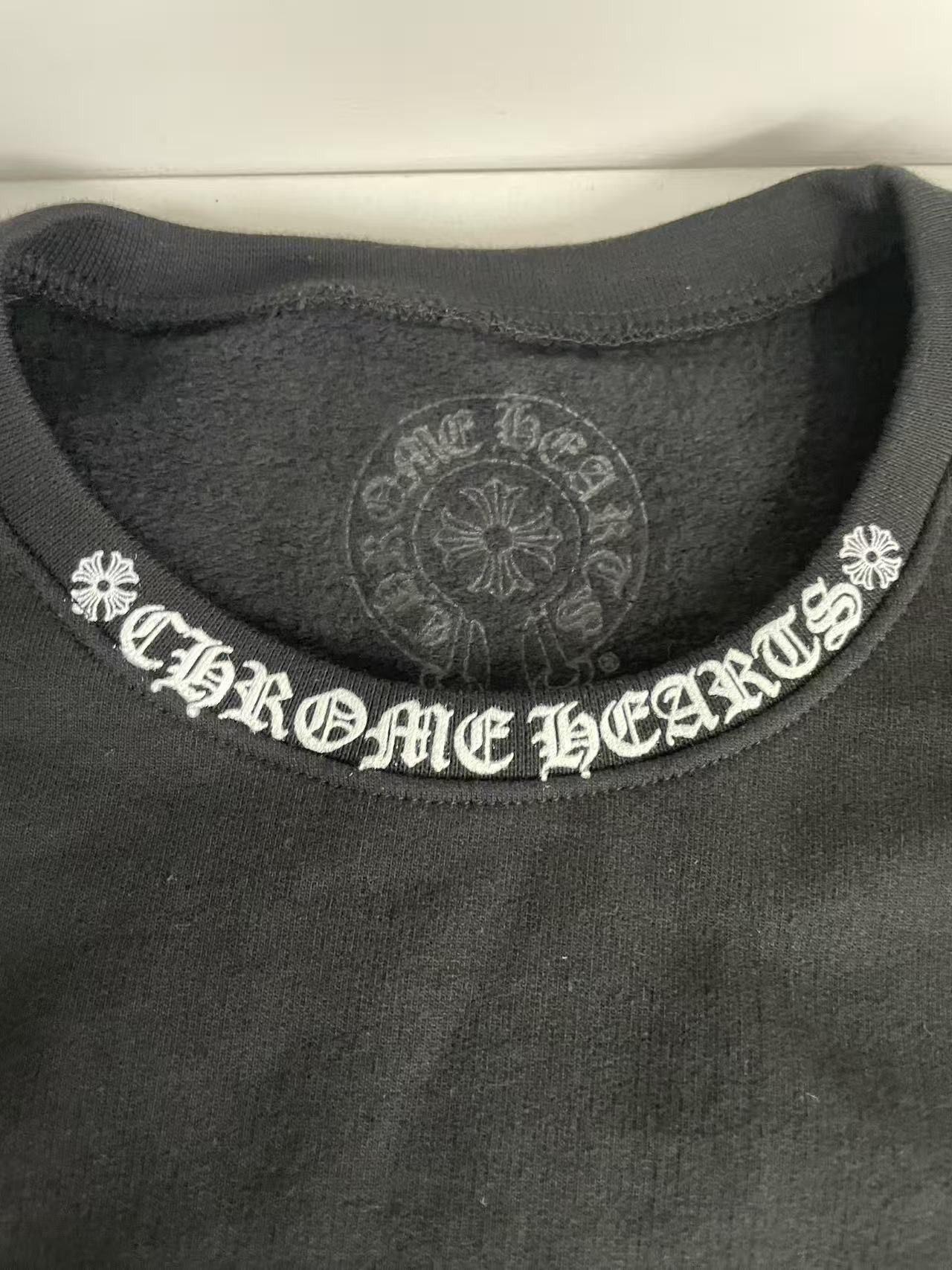 Chrome Hearts Chrome Hearts Neck Logo Black Sweatshirt Size US L / EU 52-54 / 3 - 5 Thumbnail