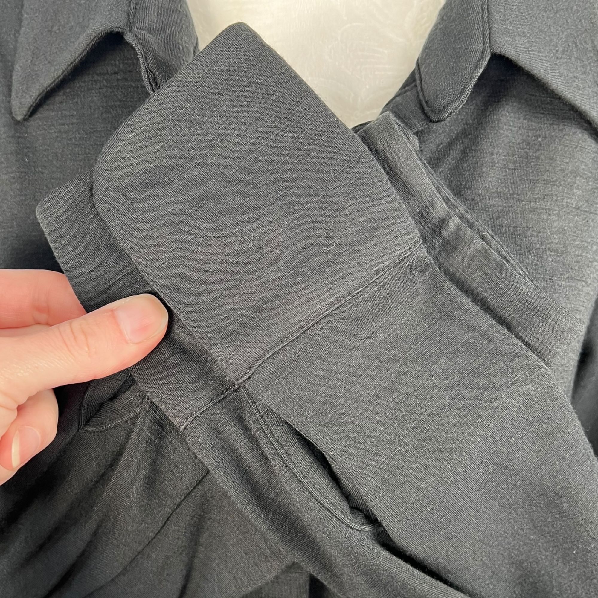 Emanuel Ungaro VTG Emanuel Ungaro Wool Blend Button-Up Blouse Large Size L / US 10 / IT 46 - 7 Thumbnail