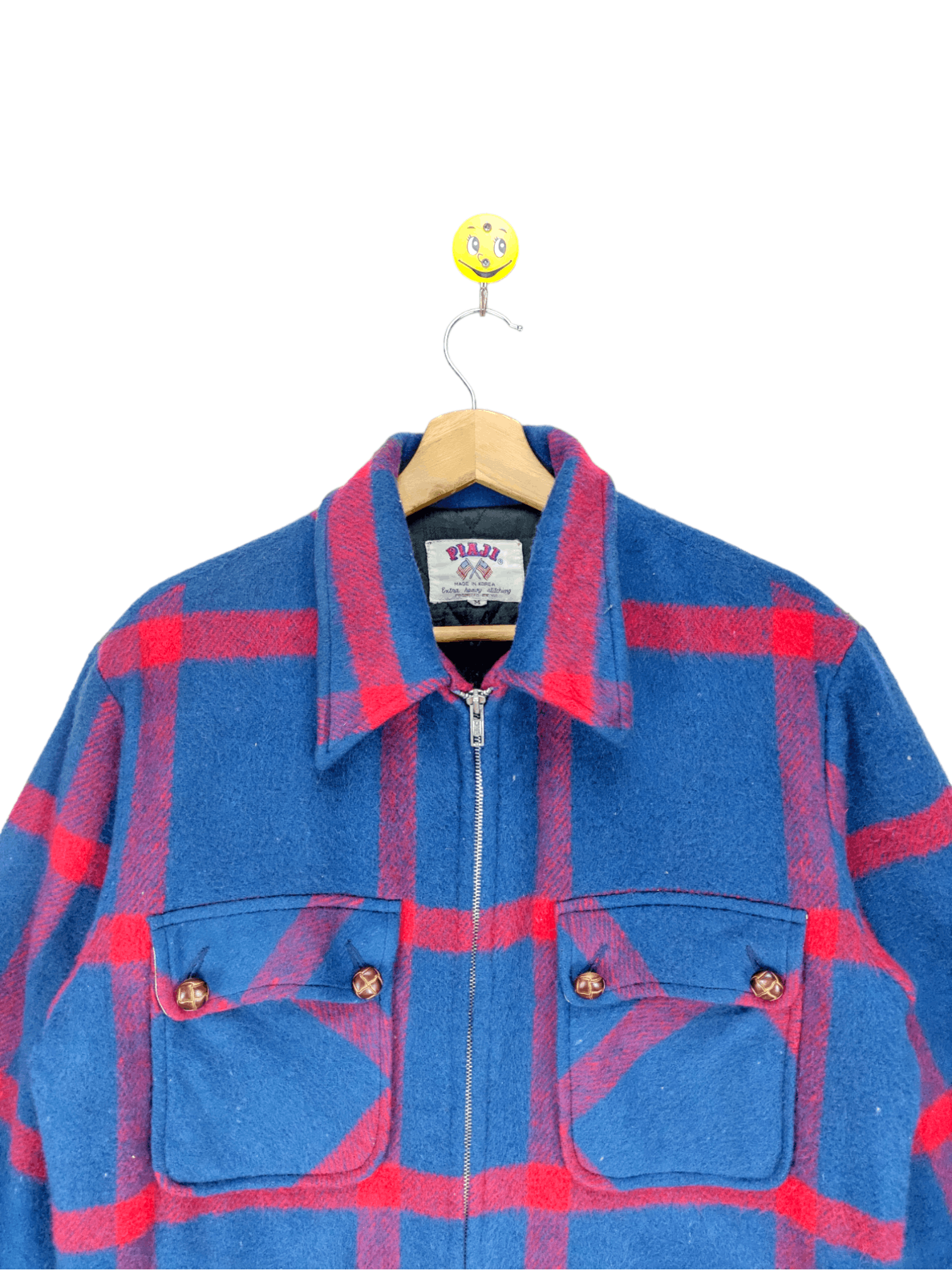 Japanese Brand Steals🔥Vintage Flannel Jacket Wool by Piaji Size US M / EU 48-50 / 2 - 7 Thumbnail