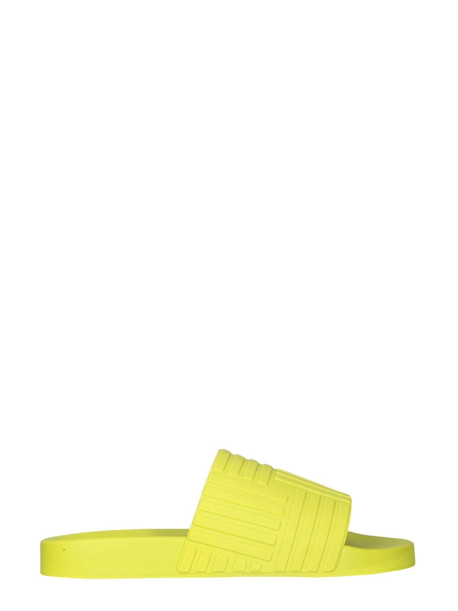 image of Bottega Veneta O1Mle0424 Rubber Carpet Slides In Kiwi, Men's (Size 9)