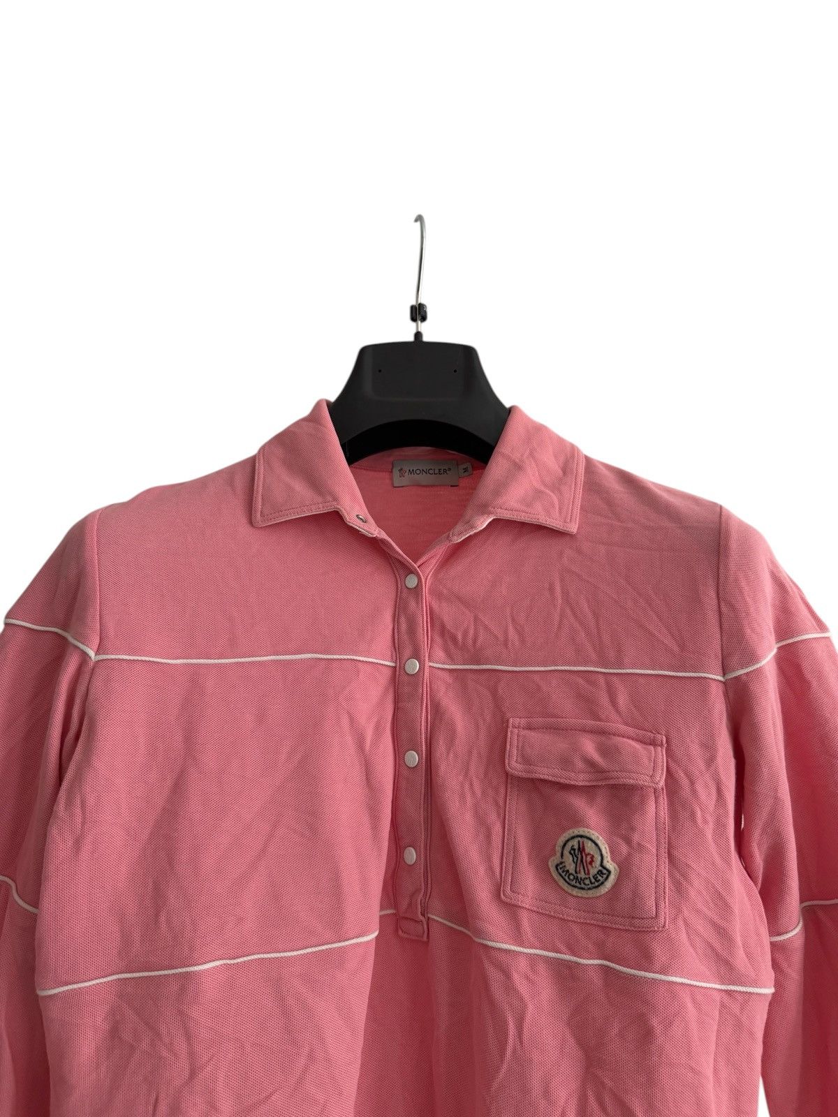 Moncler Moncler Quarter Sleeve Polo T-Shirt Size M / US 6-8 / IT 42-44 - 2 Thumbnail