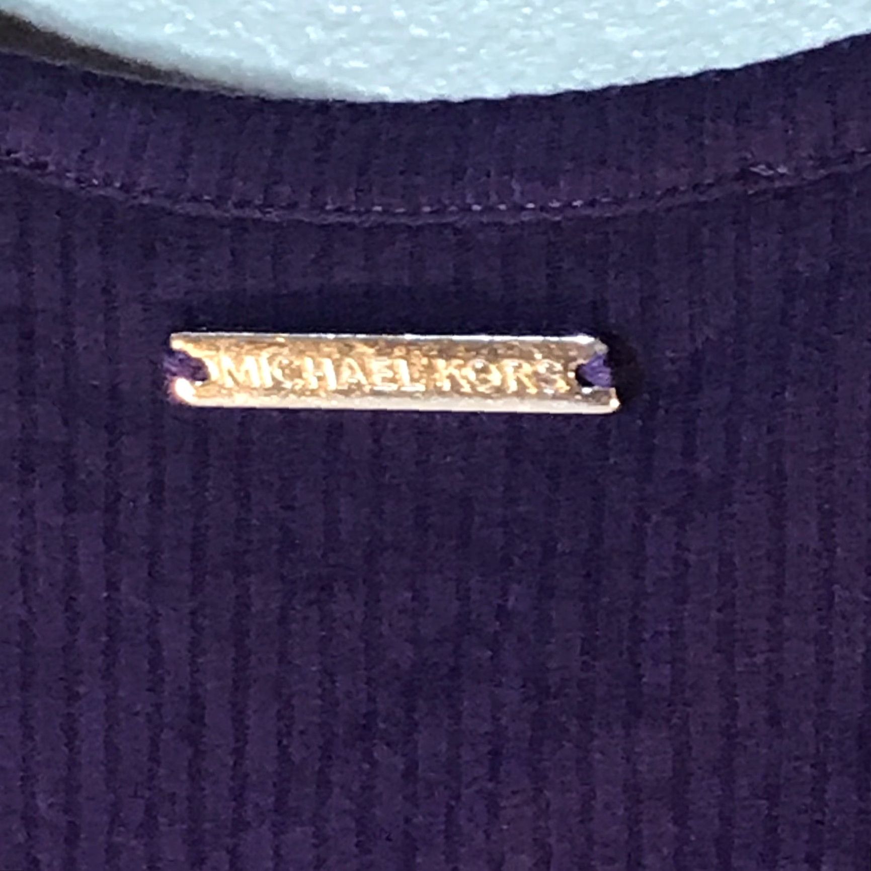 Michael Kors Michael Kors Purple Cold Shoulder Blouse Womens XS Designer Size XS / US 0-2 / IT 36-38 - 4 Thumbnail
