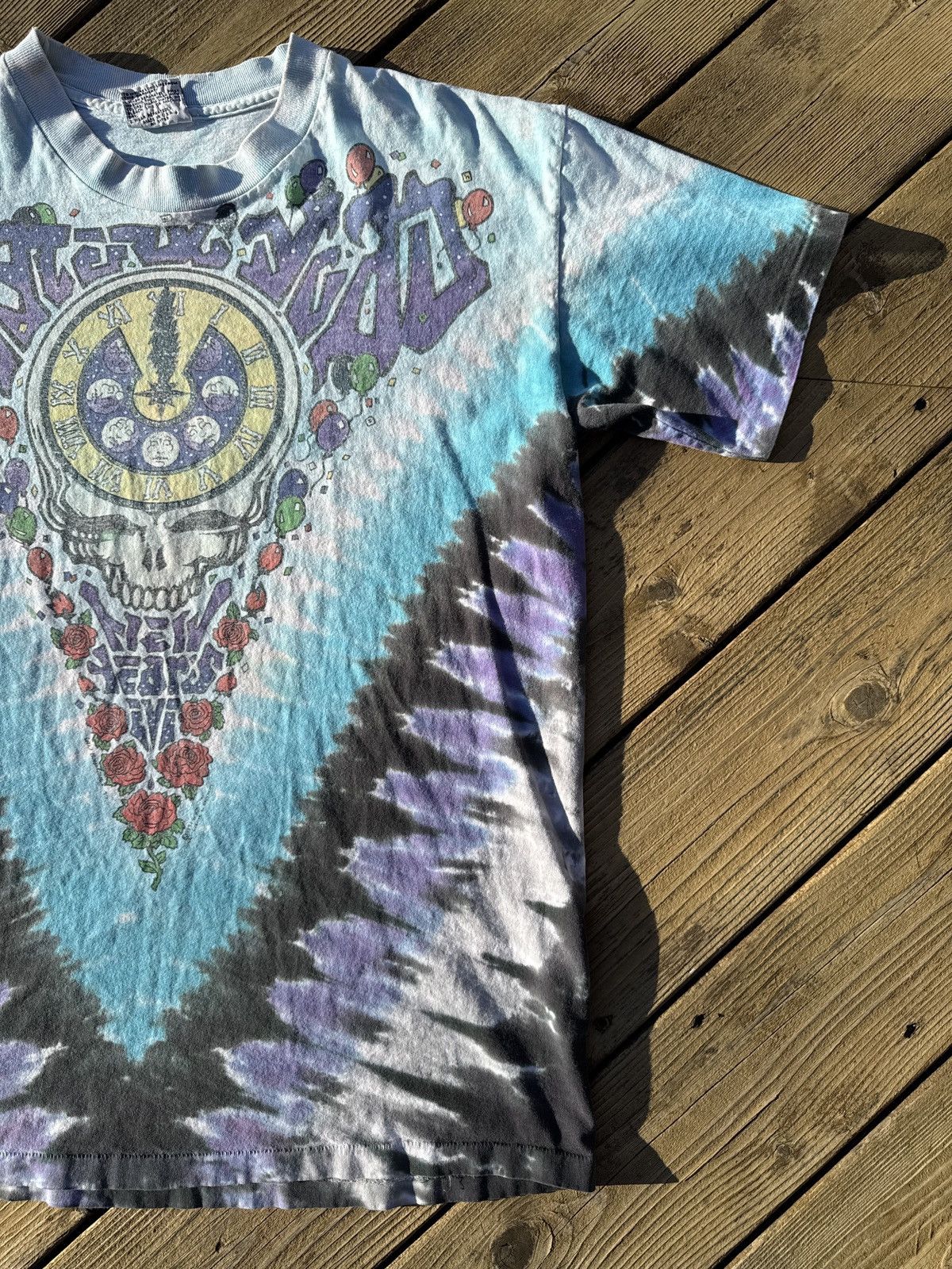 Liquid Blue 1991 Grateful Dead Liquid Blue Tee NYE Tie Dye Concert Tour Size US L / EU 52-54 / 3 - 3 Thumbnail