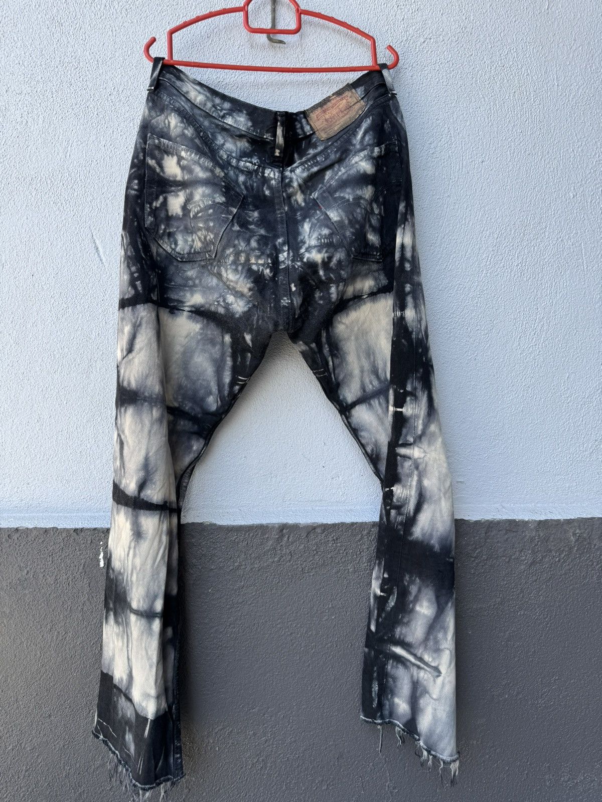 Levi's Vintage Clothing Vintage 90s Levis 501 Tie dye bleach denim Size US 33 - 2 Thumbnail