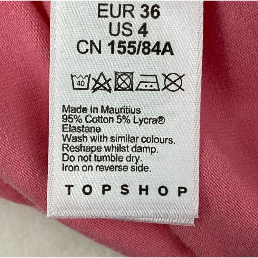 Topshop NWT Topshop Women's Pink Scoop Neck Crop Tank Top Size 4 Size S / US 4 / IT 40 - 4 Thumbnail