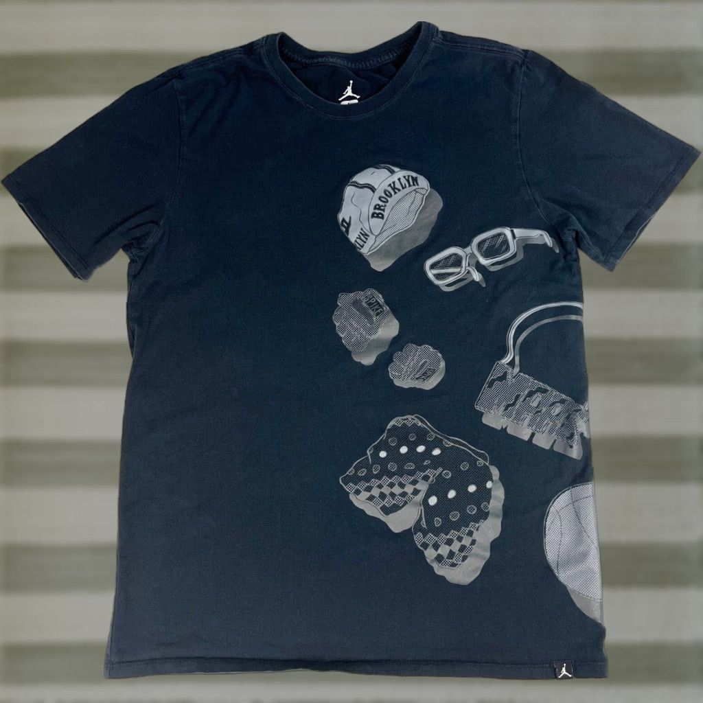 Jordan Brand Nike Jordan Son Of Mars Elevated T-Shirt Men’s Black 2017 Large Short Sleeve Crew Neck Graphic Print Sports Shoes Nike Jordan 833980-010 Mens Size US L / EU 52-54 / 3 - 1 Thumbnail