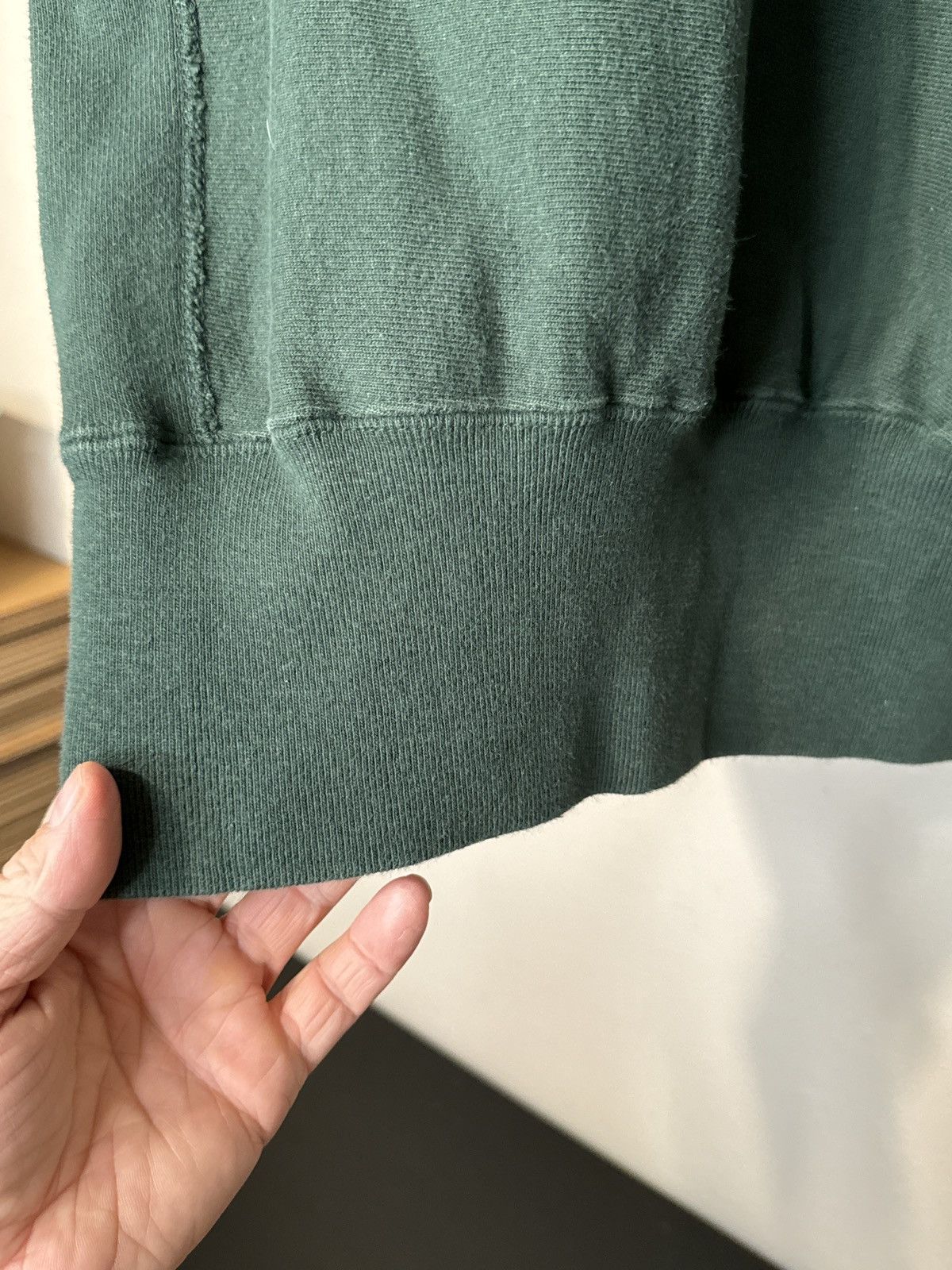 Champion × Vintage Vintage 90s Champion Reverse Weave Crewneck Sweatshirt Green Size US L / EU 52-54 / 3 - 4 Thumbnail
