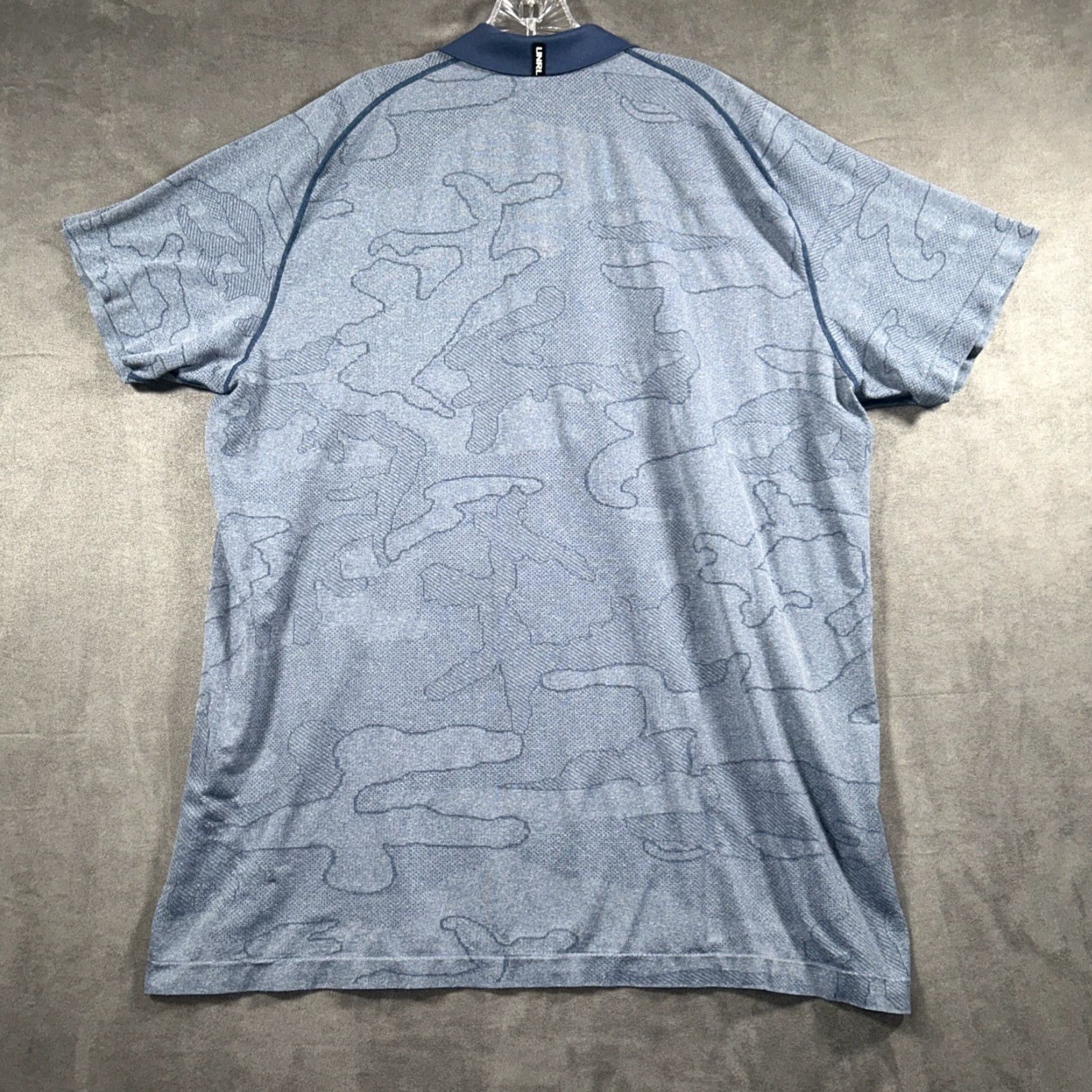 Vintage UNRL Barstool Sports Polo Shirt Mens 2XL Blue Camo Golf Performance Stretch Size US XXL / EU 58 / 5 - 7 Thumbnail