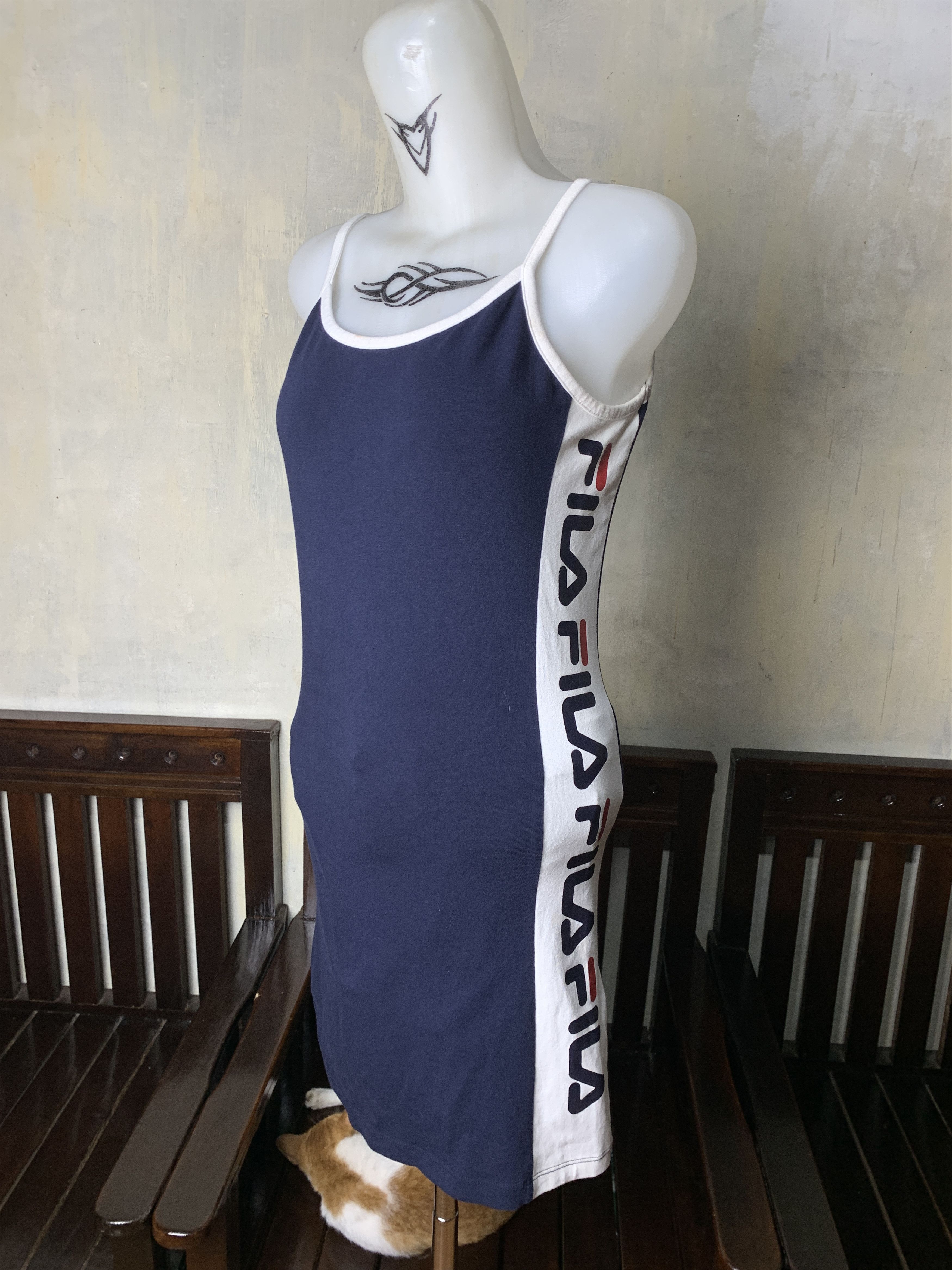 Fila Fila Navy Tapped Logo Slim Fit Tennis Dress (S) Size S / US 4 / IT 40 - 2 Thumbnail