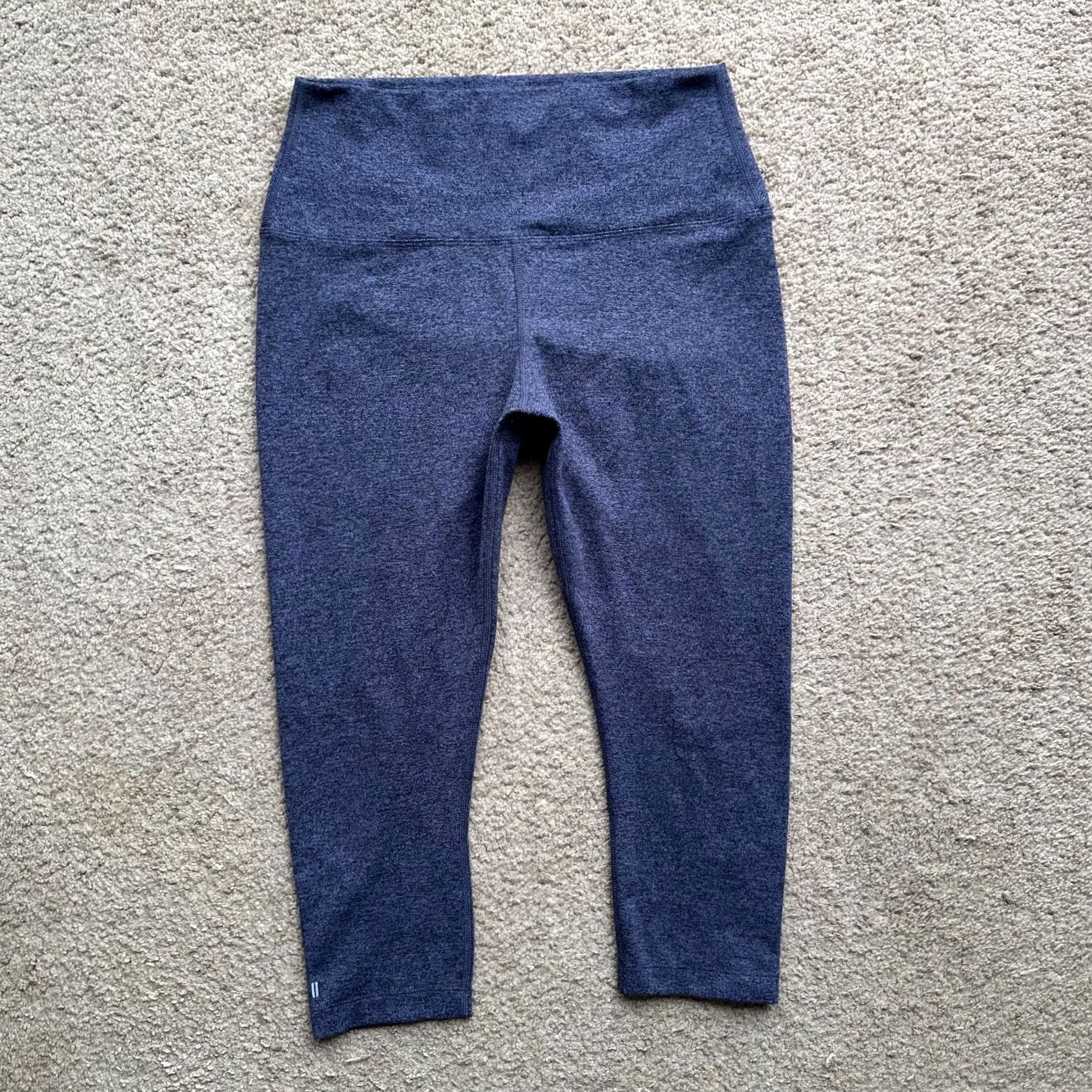 Vintage NOBULL Leggings Womens Medium Blue Athleticwear Pants Stretch Cropped Workout Size 32" / US 10 / IT 46 - 2 Thumbnail