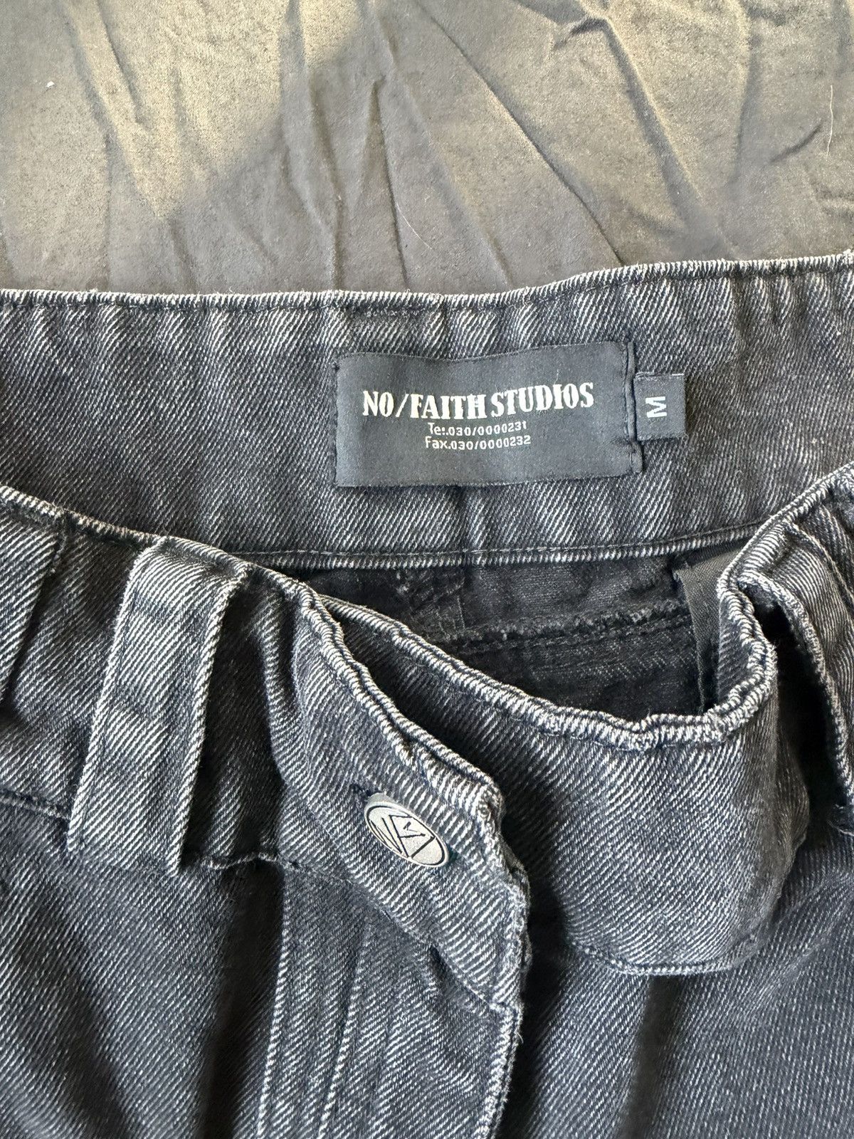 No Faith Studios No Faith Studios Wavy Denim Size US 30 / EU 46 - 7 Thumbnail