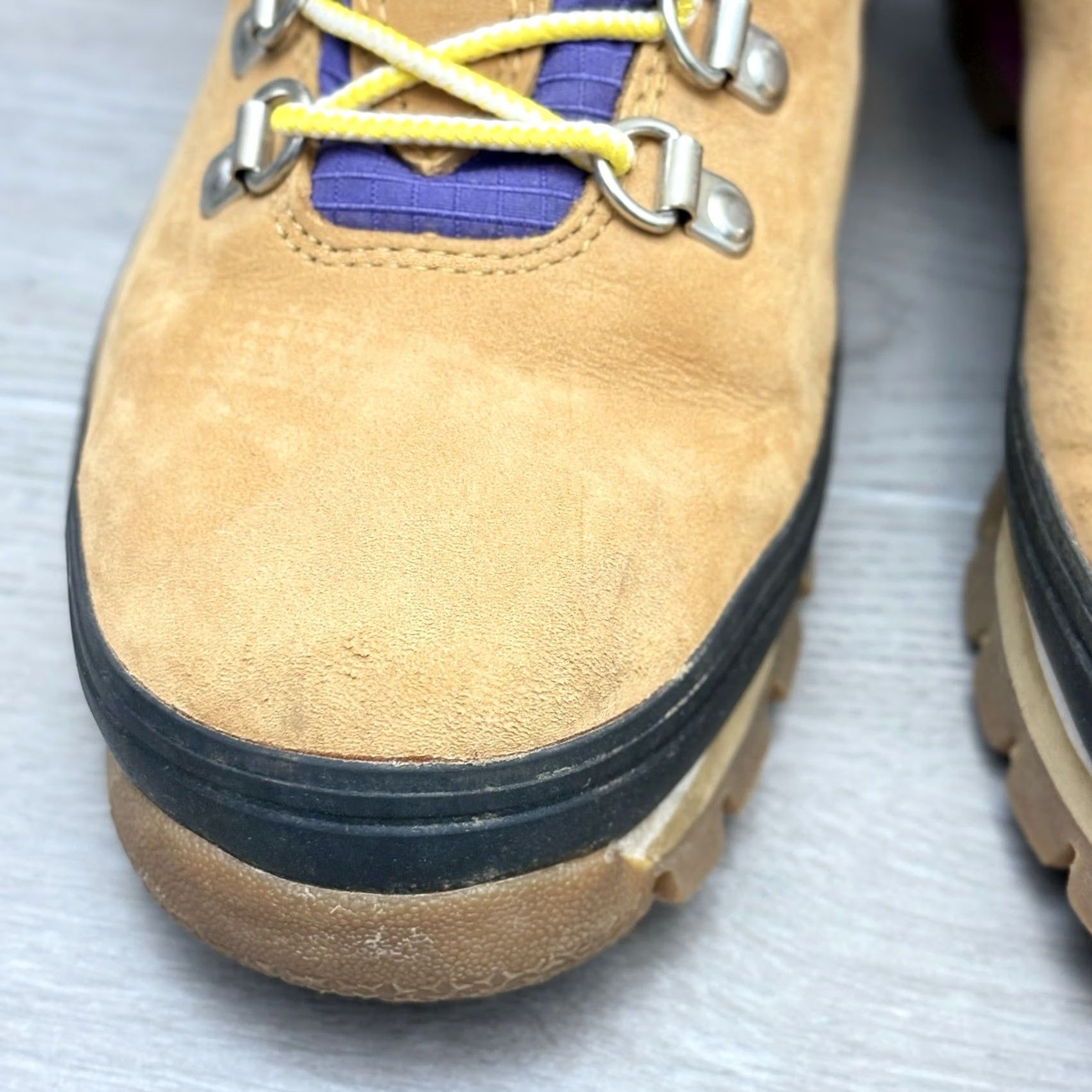 Timberland Timberland Euro Hiker Waterproof Boots Wheat Purple Yellow A2JUF Size 6.5M Size US 7 / IT 37 - 7 Thumbnail