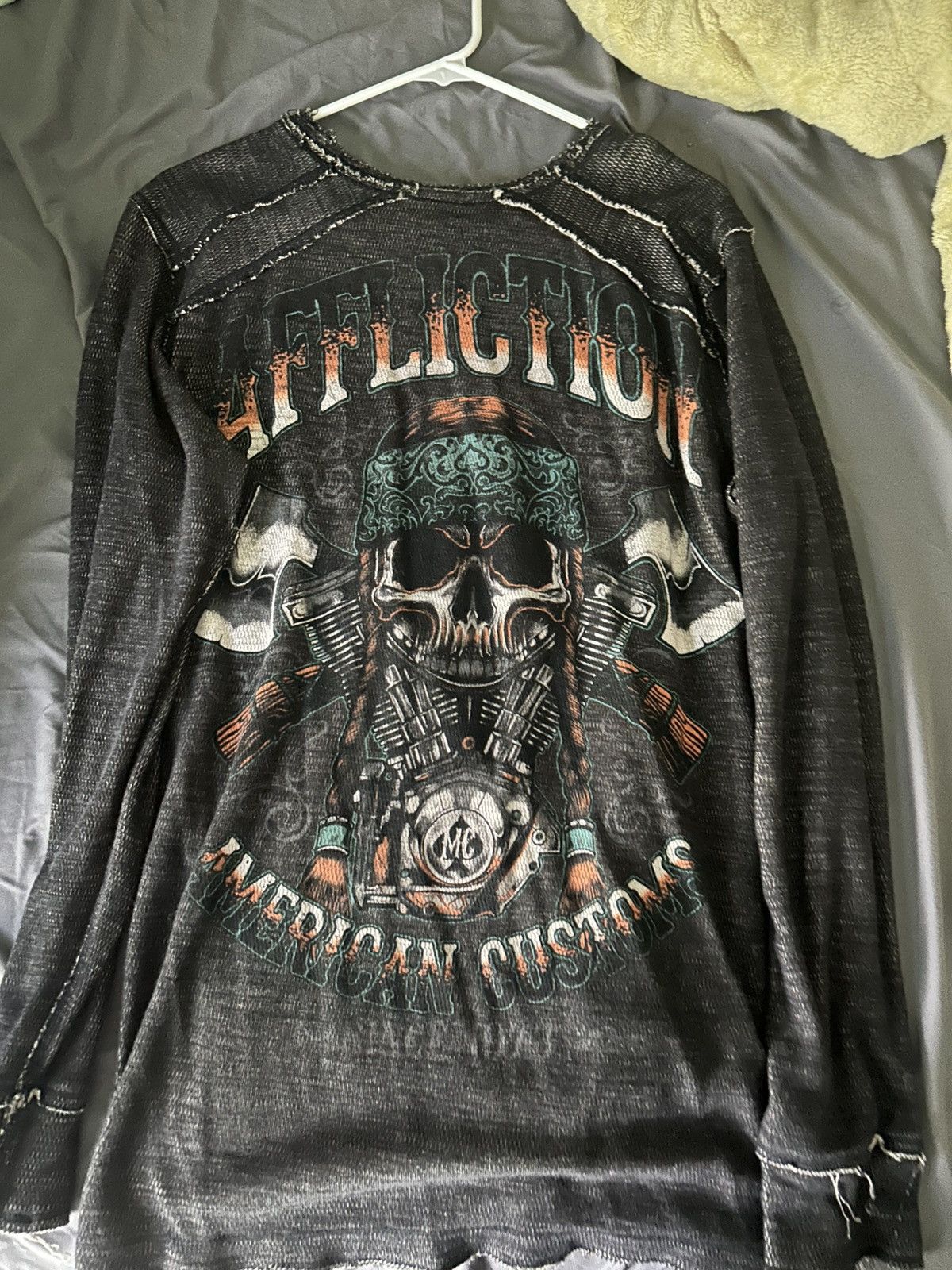 Affliction Reversible Affliction knit sweater Size US L / EU 52-54 / 3 - 4 Thumbnail